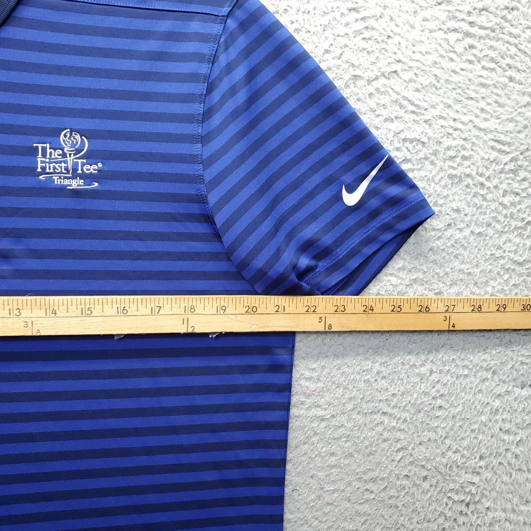 Nike Nike Dri-Fit Polo Shirt Mens M Multi Striped Golf Performance First Tee Triangle Shirt Size US M / EU 48-50 / 2 - 7 Thumbnail