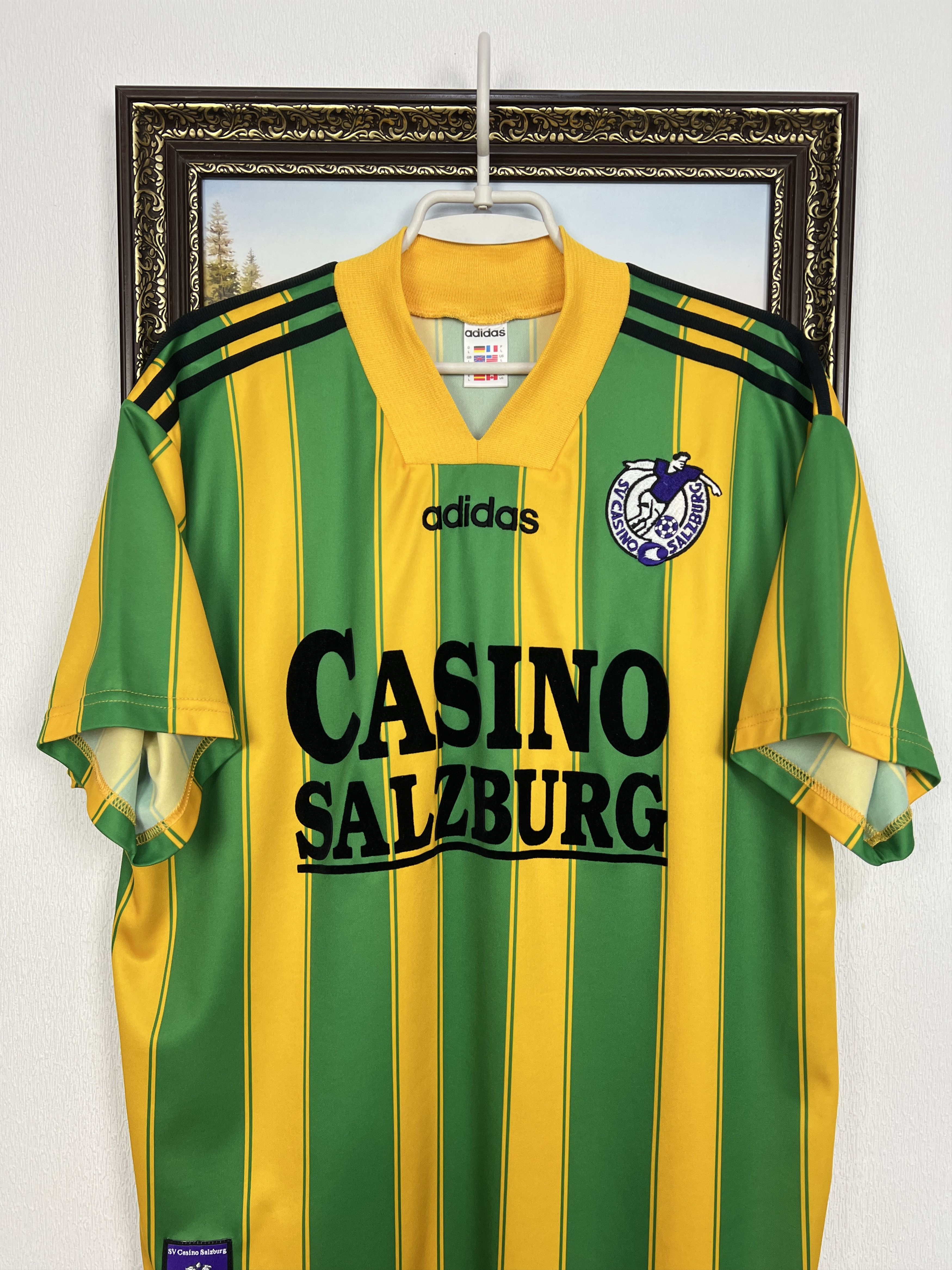 Adidas Red Bull Salzburg Away football shirt Soccer Jersey Trikot Size US L / EU 52-54 / 3 - 2 Thumbnail