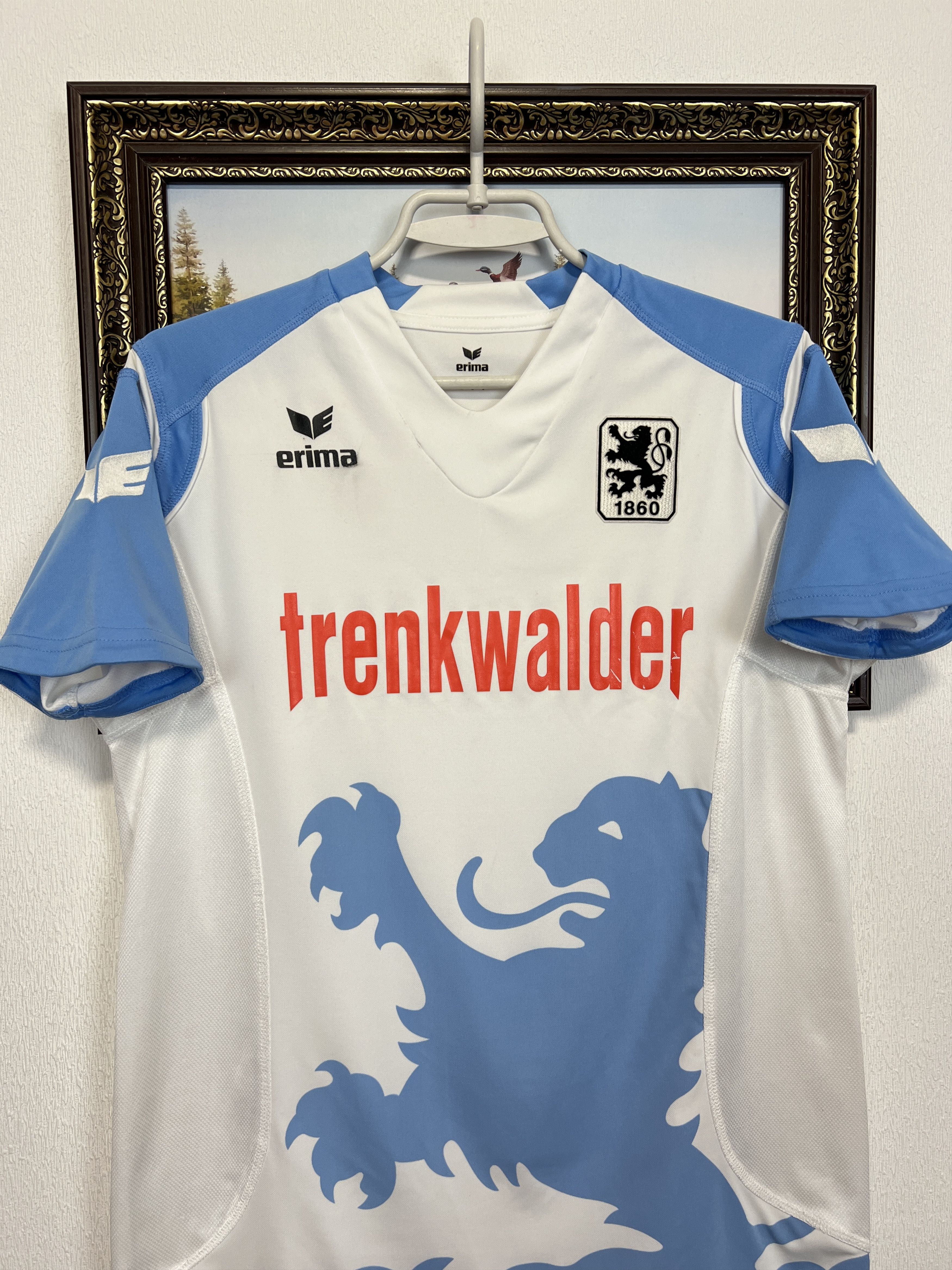 Erima 1860 Munich Home football shirt 2008 Soccer Jersey Trikot Size US S / EU 44-46 / 1 - 2 Thumbnail