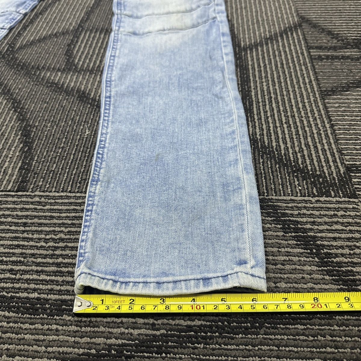 H&M Faded H&M Divided Skinny Biker Jeans Balmain Paris Style Size US 34 / EU 50 - 17 Thumbnail