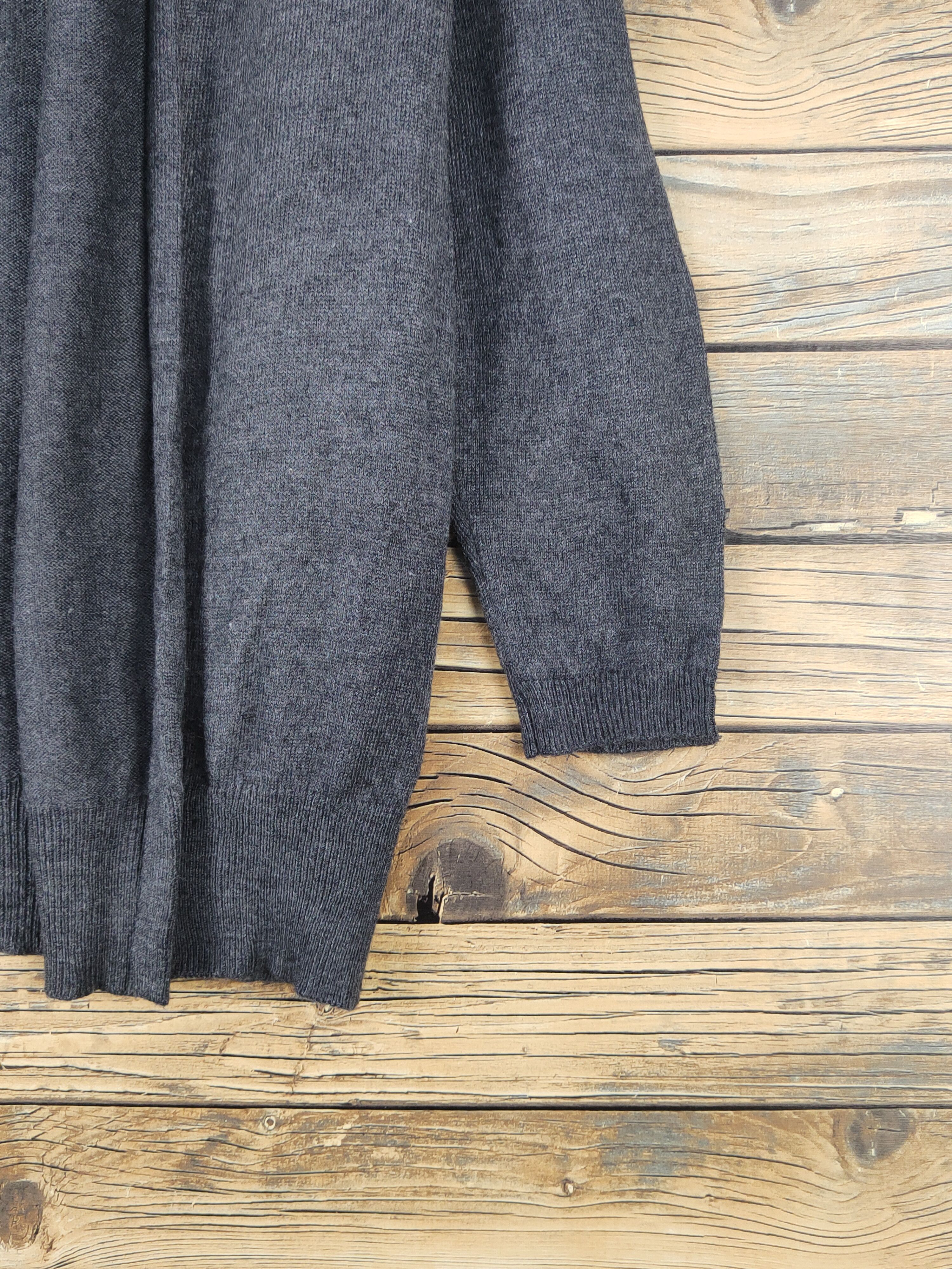 Homespun Knitwear × Japanese Brand Lugnoncure Dark Gray Knitwear Cardigan#W1507 Size M / US 6-8 / IT 42-44 - 6 Thumbnail