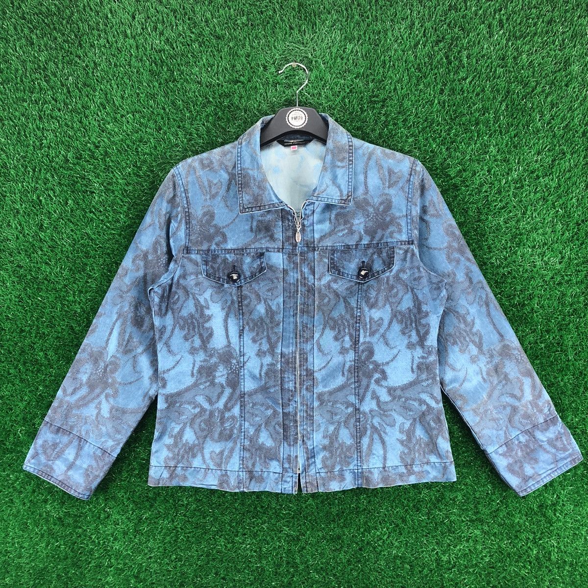 image of Avant Garde x Bruno Piattelli Roma Vintage 90's Bruno Piattelli Zipper Jacket For Women in Blue (Si