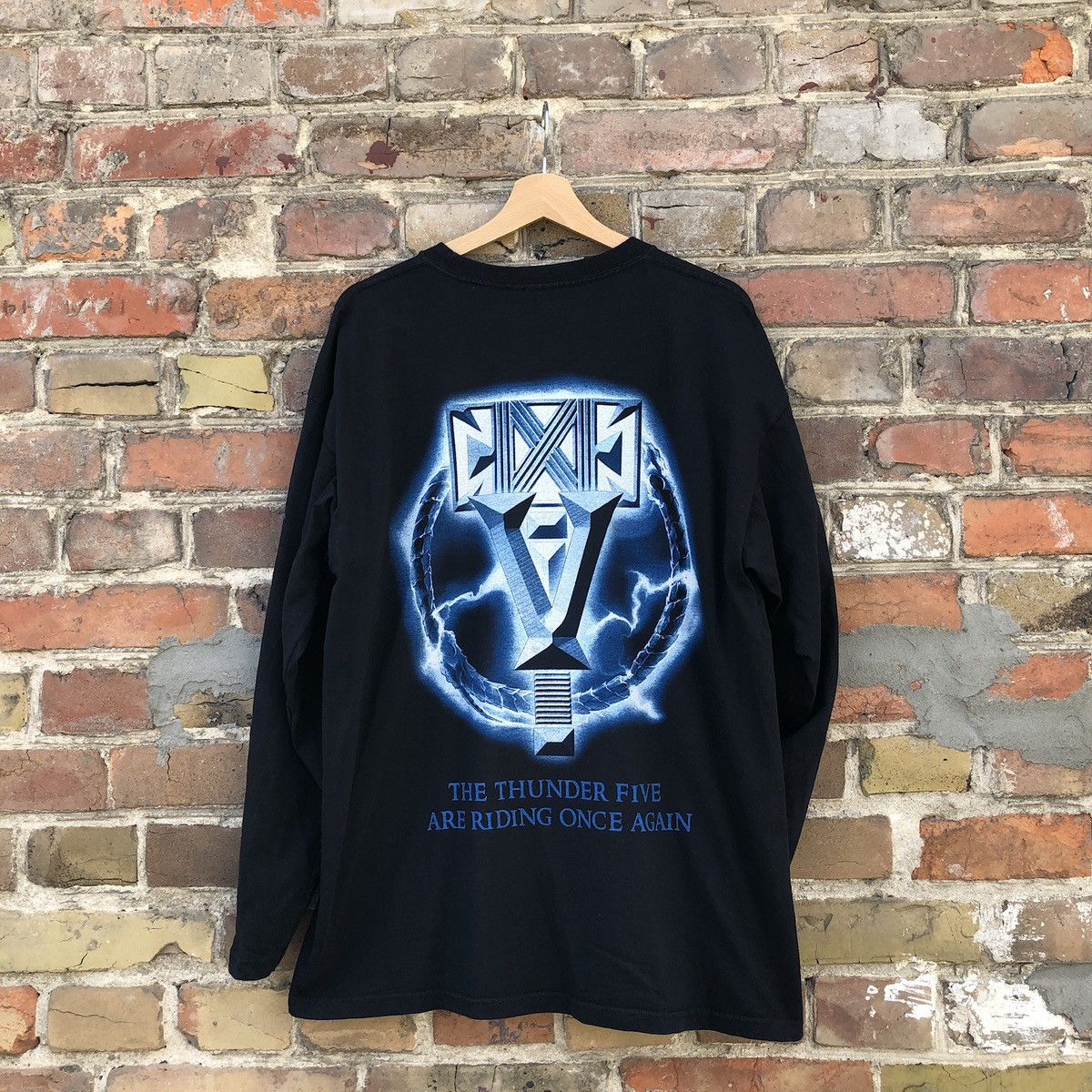 Band Tees Hammerfall T-Shirt Rock Metal Tour Merch The Thunder Five XL Size US XL / EU 56 / 4 - 8 Thumbnail