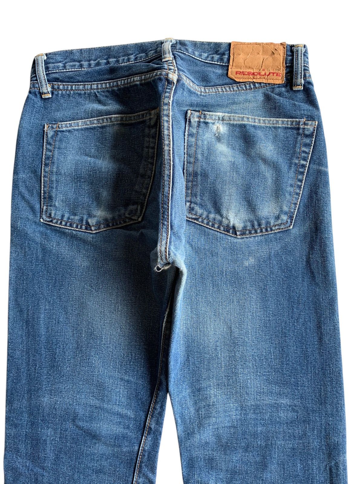 Japanese Brand × RESOLUTE × Vintage VINTAGE RESOLUTE 710 SELVEDGE BUTTON FLY DISTRESSED DENIM Size US 30 / EU 46 - 8 Thumbnail