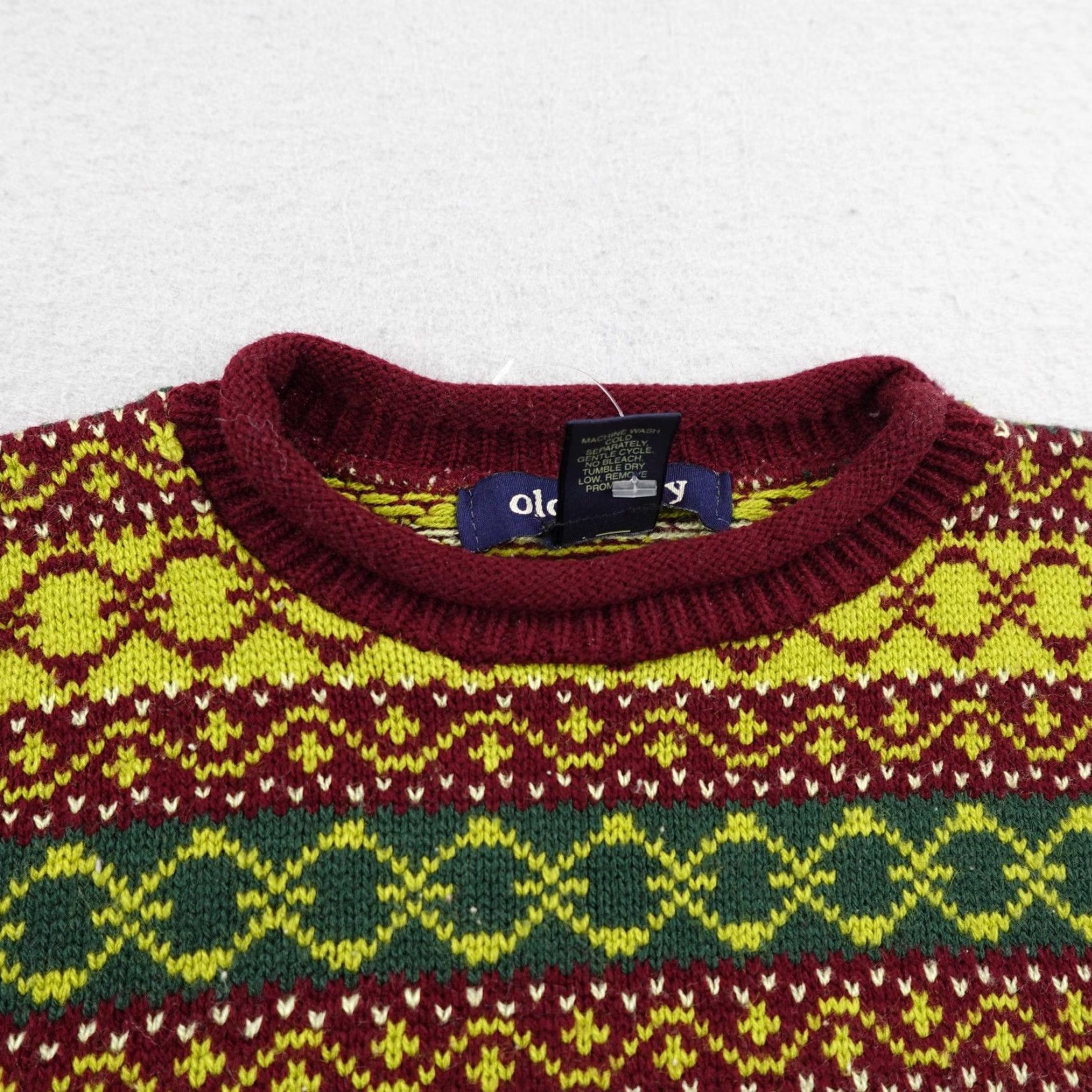 Vintage VINTAGE Old Glory Sweater Women's M Fair Isle Cropped Roll Neck Pullover Size M / US 6-8 / IT 42-44 - 2 Thumbnail