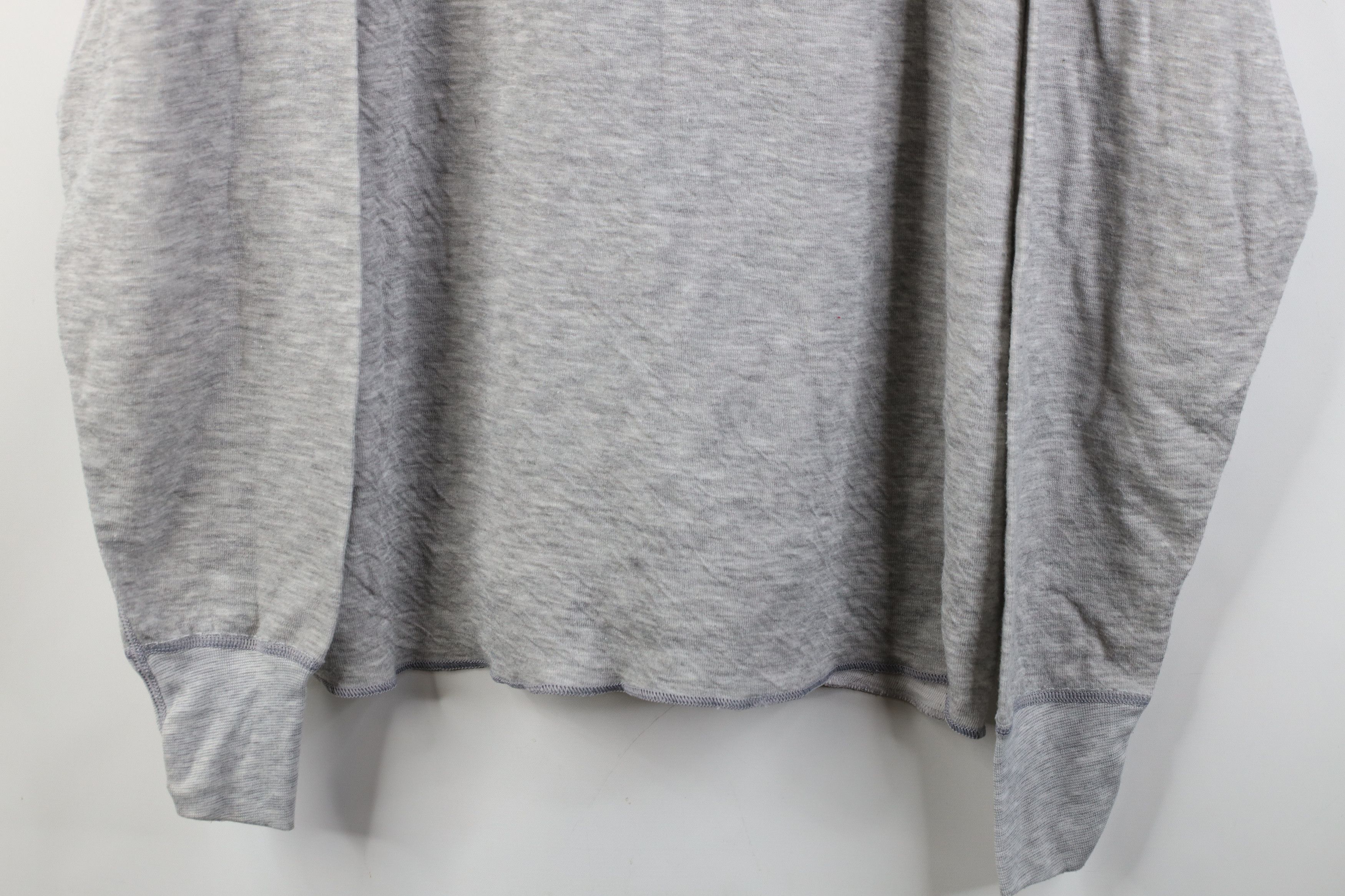Vintage Vintage 90s Wall Thermal Knit Long Sleeve T-Shirt Gray Size US XL / EU 56 / 4 - 3 Thumbnail