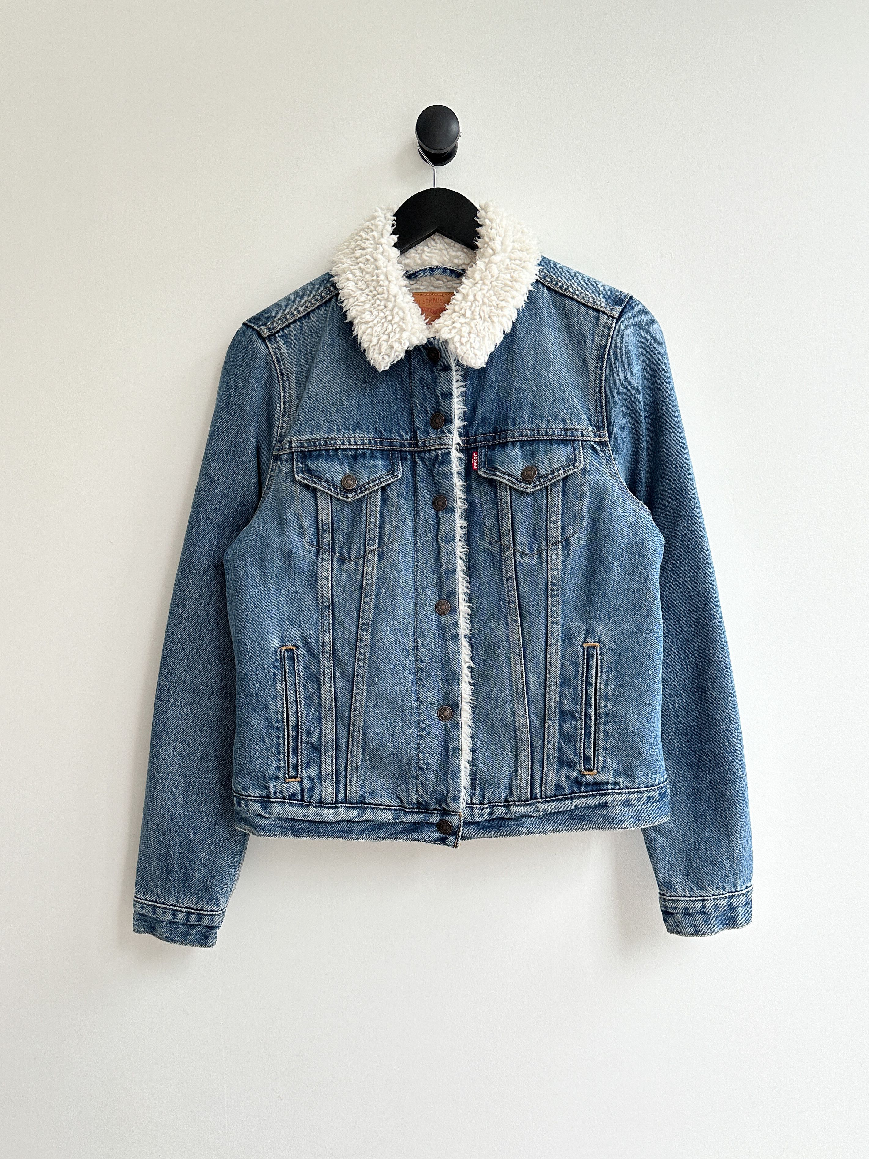 Levi's Vintage Levi's Denim Sherpa Jacket Size M / US 6-8 / IT 42-44 - 1 Thumbnail