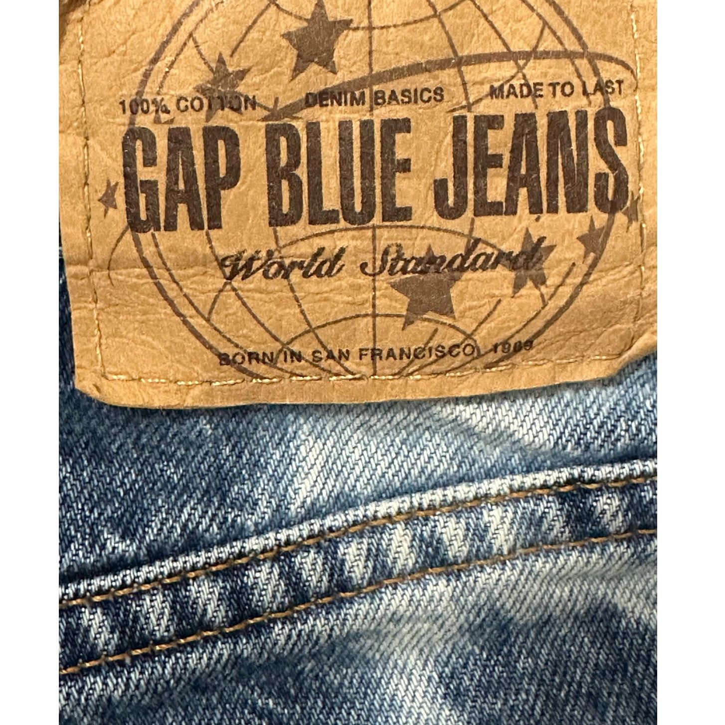 Gap Gap vintage blue tie dye high rise cuffed legs jeans size 6 Size 28" / US 6 / IT 42 - 7 Thumbnail