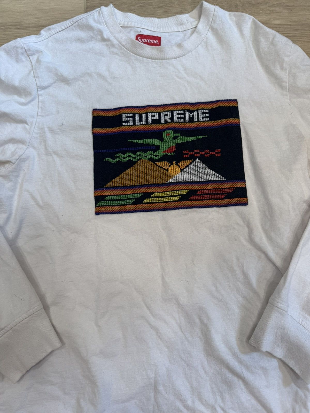 Other SUPREME Spell Out T Shirt Top Size Medium Needlepoint Patch Size US L / EU 52-54 / 3 - 2 Thumbnail