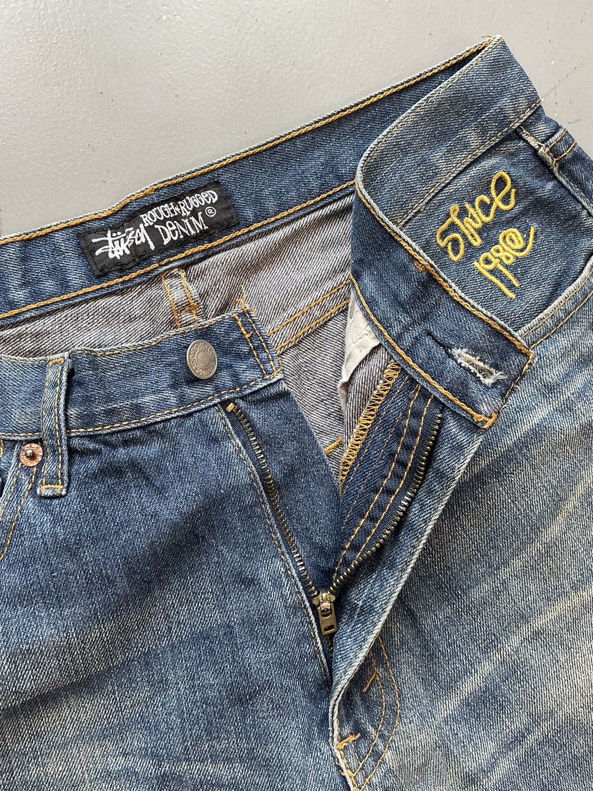 Levi's × Stussy × Vintage Vintage Stussy x Levi’s Strauss & co embroidered denim Size US 30 / EU 46 - 7 Thumbnail