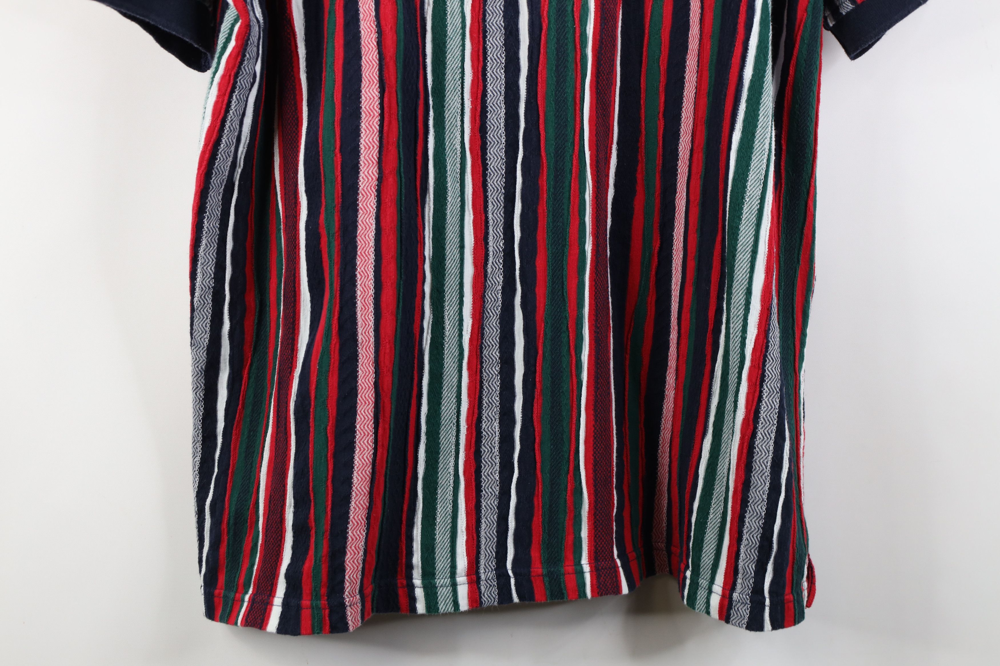 Vintage Vintage 90s Streetwear Coogi Style Striped Golf Polo Shirt Size US L / EU 52-54 / 3 - 3 Thumbnail