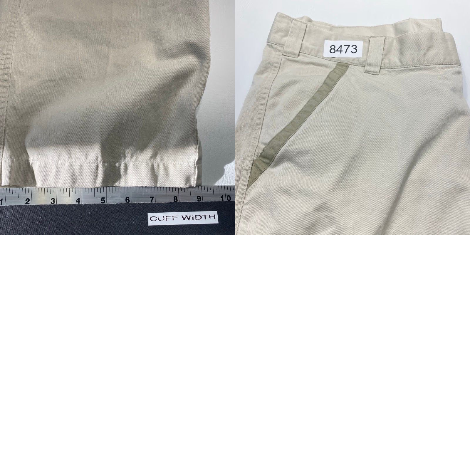 Orvis VINTAGE Orvis Mens 38x25.5 Heavy Cotton Twill Pants Trousers Khakis 8473 Tan Ivory Casual Workwear 90s Retro USA Mens Size US 38 / EU 54 - 9 Thumbnail