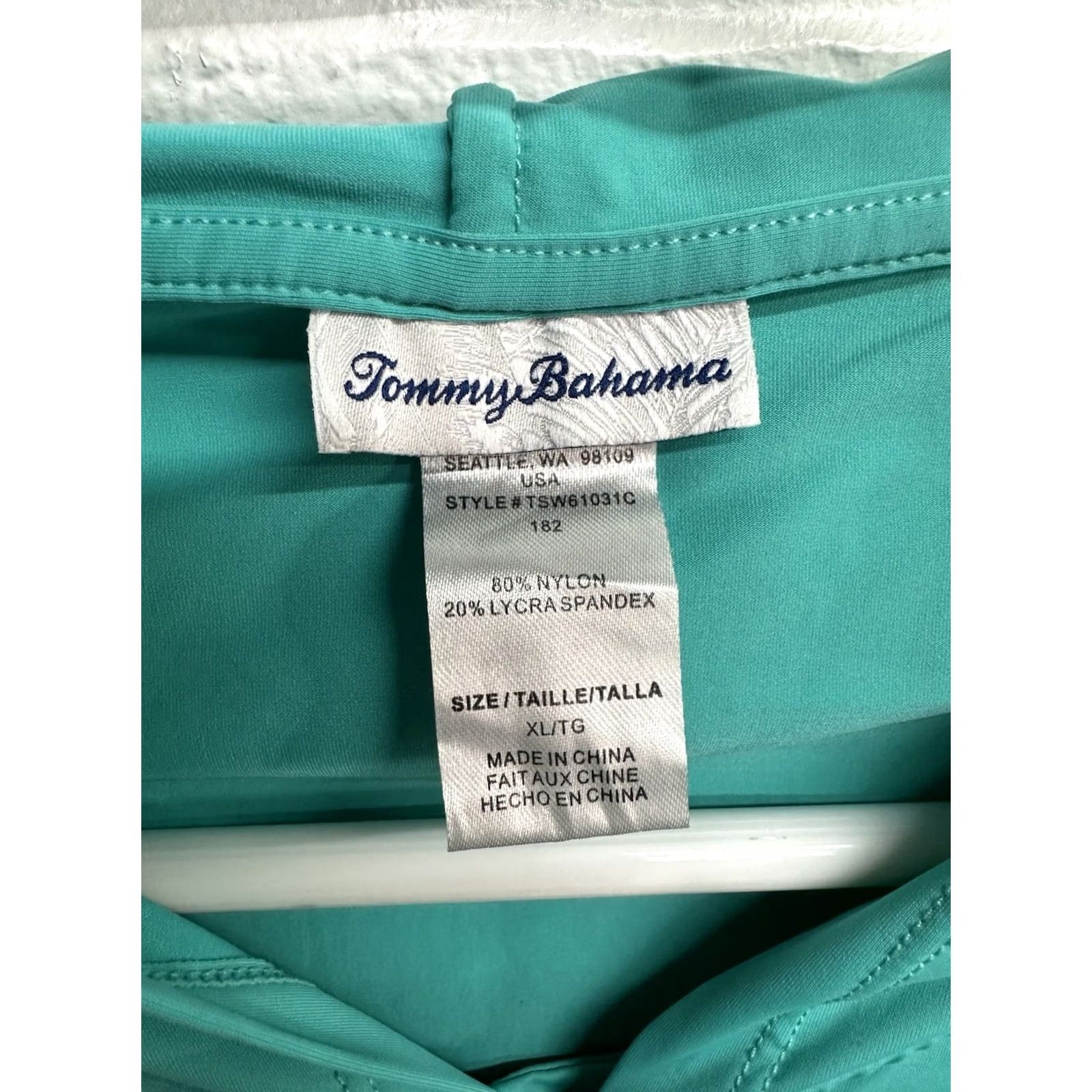 Tommy Bahama VINTAGE Tommy Bahama Rash Guard Long Sleeve Hooded Full Zip Pockets / Women’s XL Blue Mens Girls Womens Size XL / US 12-14 / IT 48-50 - 3 Thumbnail
