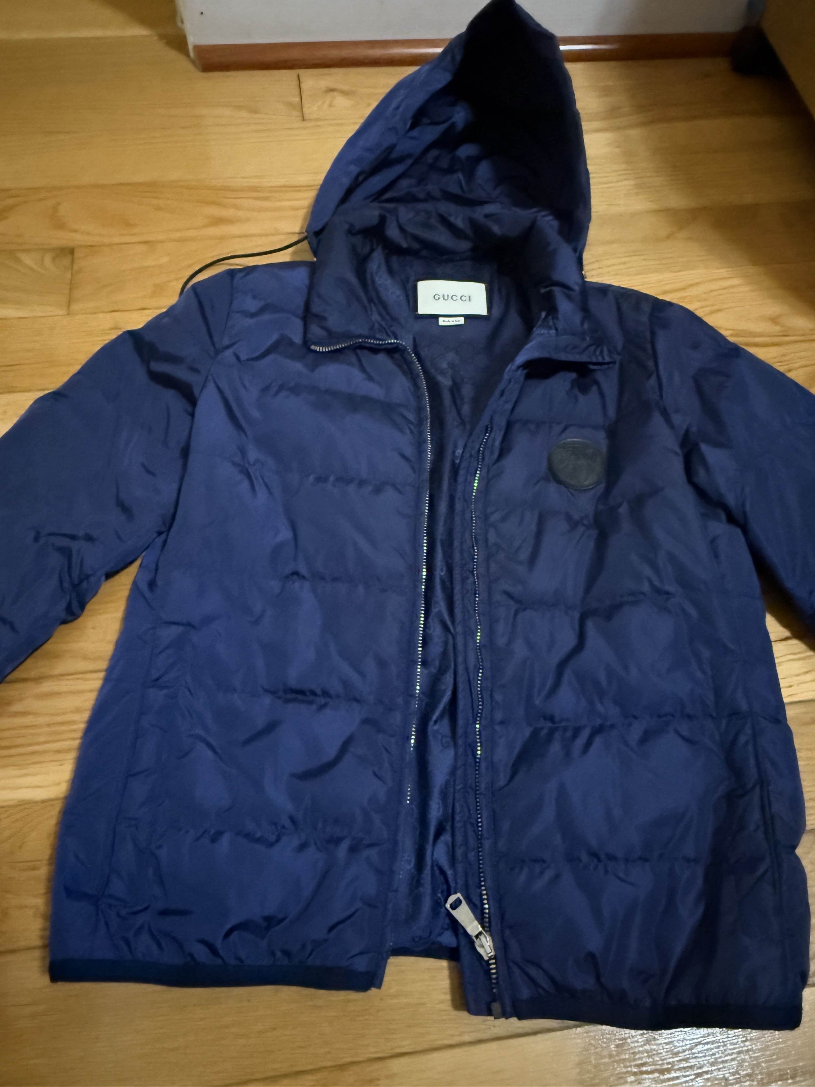 Gucci Gucci GG Monogram Puffer Jacket (Navy) Size S / US 4 / IT 40 - 2 Thumbnail