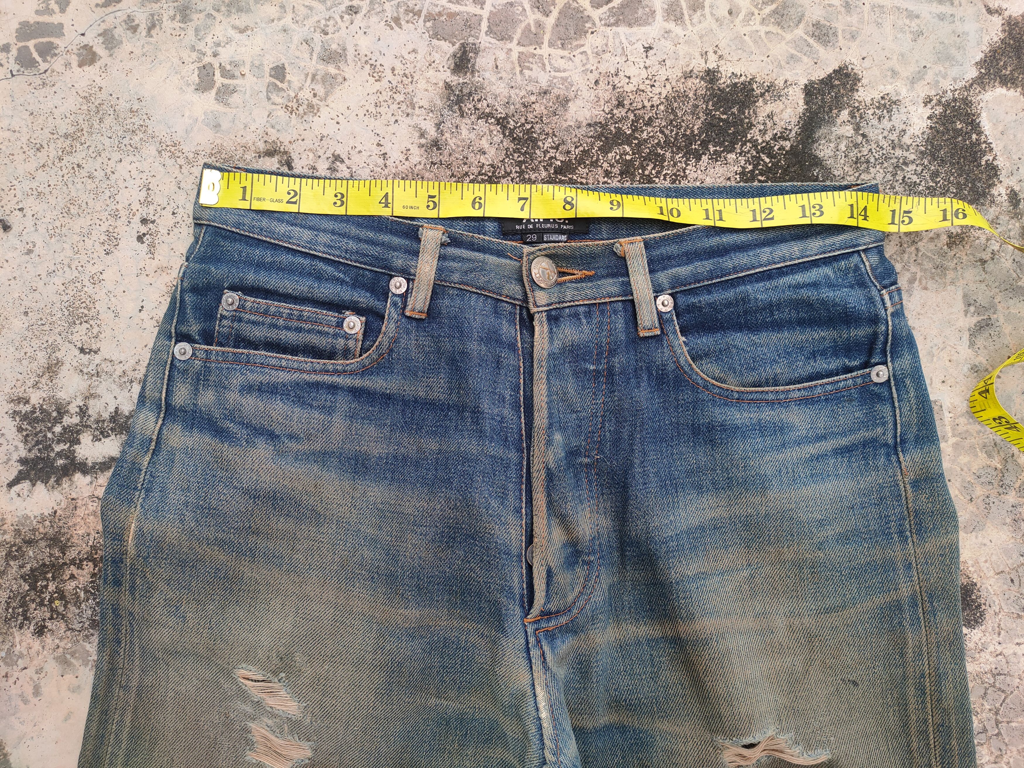 A.P.C. VINTAGE APC RUSTY REDLINE RIPPED JEANS DENIM PANTS Size US 29 - 6 Thumbnail