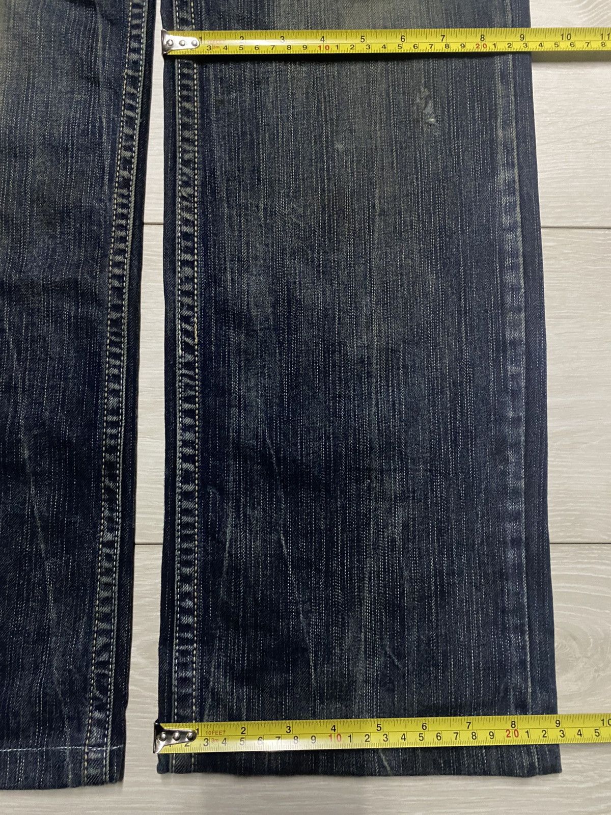 Tornado Mart Japan Brand Riobera Embroidered Karakuri Logo Baggy Jeans Size US 33 - 20 Thumbnail