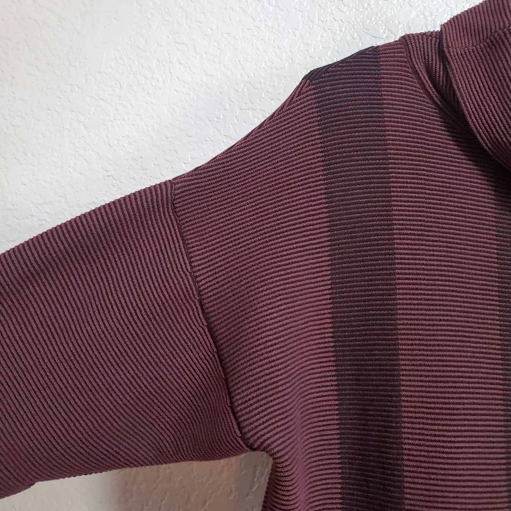 Vintage VINTAGE Ming Wang Tunic Top Women S/M Burgundy Stripe Oversized Cowl Neck Lagenlook Size M / US 6-8 / IT 42-44 - 4 Thumbnail