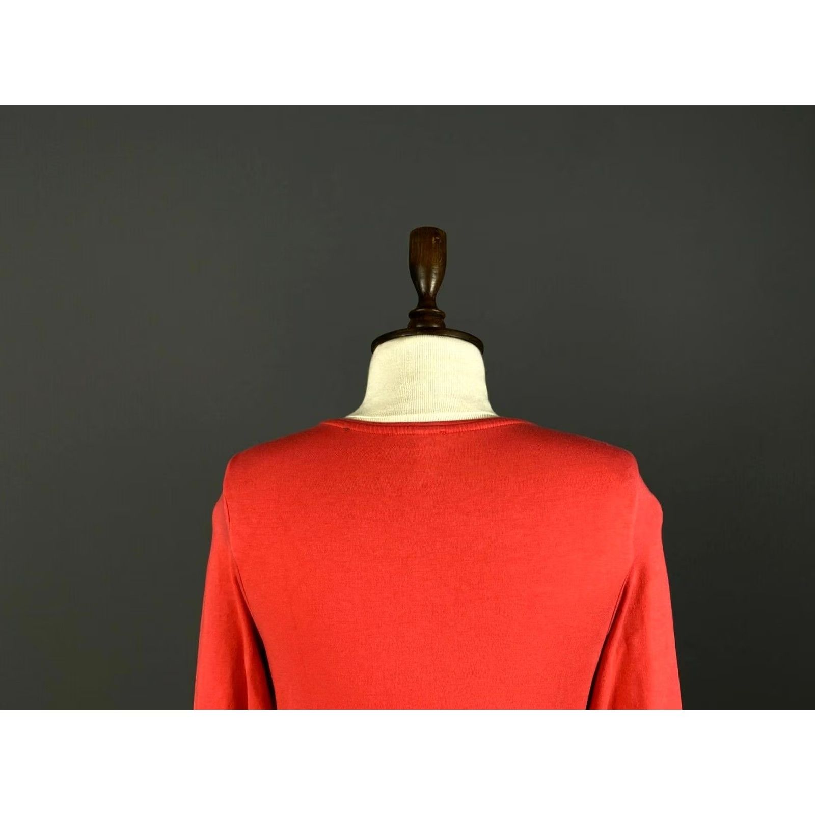 Vintage Deerberg Shirt Womens S Red Boat Neck Long Sleeve Pullover Sweater Cotton Logo All Seasons Size S / US 4 / IT 40 - 6 Thumbnail