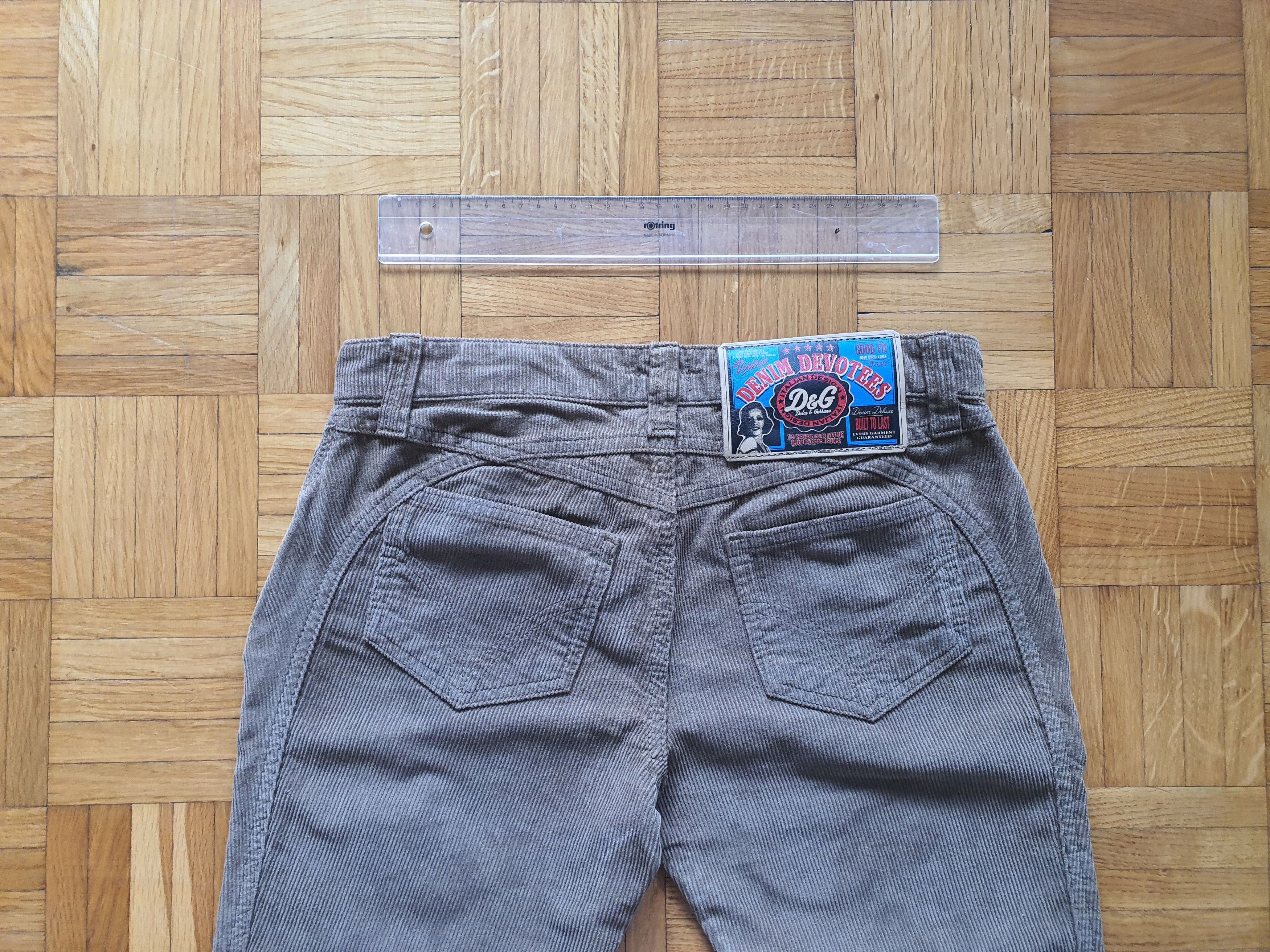 Dolce & Gabbana Corduroy Jeans Pants Trousers - Wonder Woman- Vintage - W27 Size 24" / US 00 / IT 34 - 10 Thumbnail