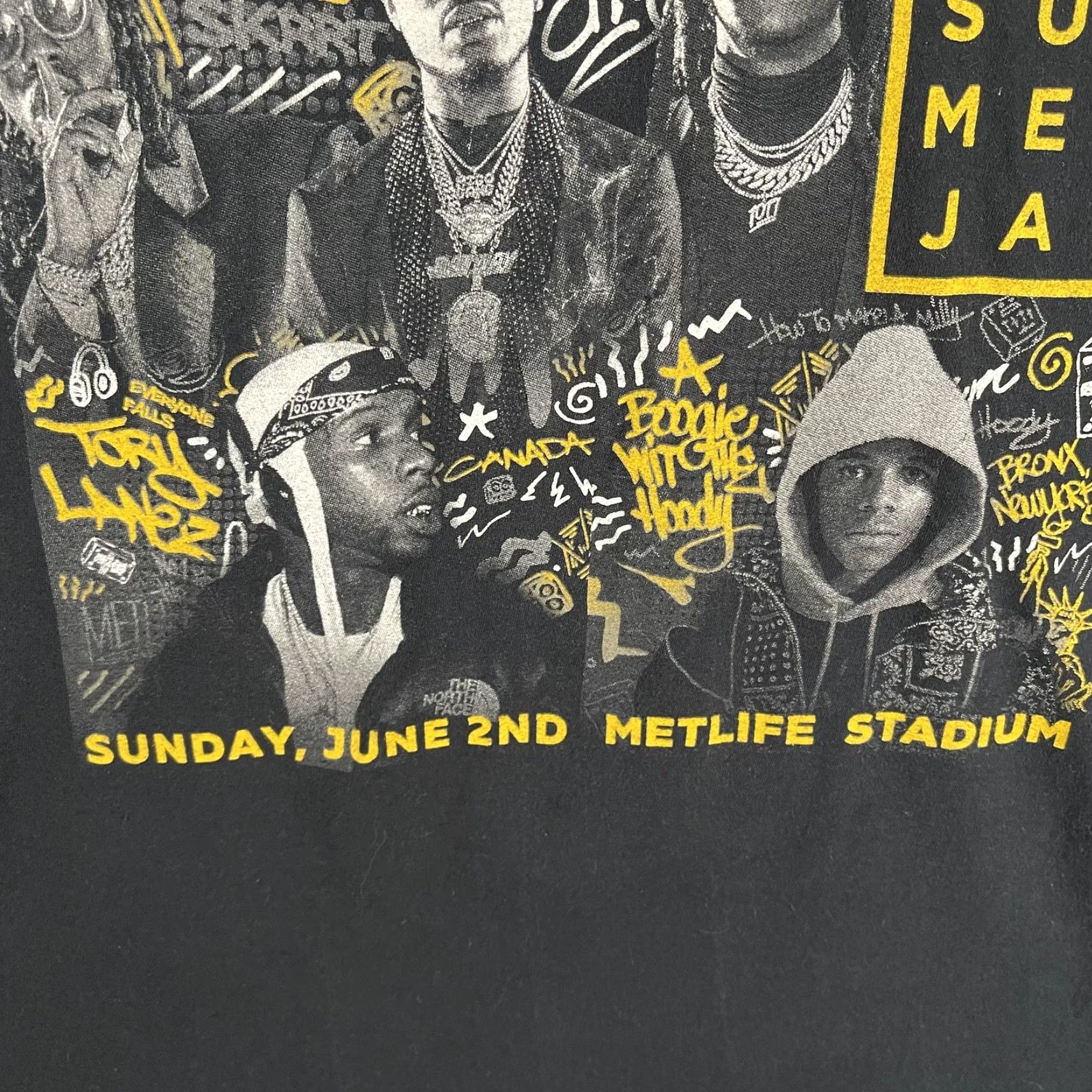 Fruit Of The Loom Hot 97 Summer Jam Shirt Mens XL Black 2019 MetLife Stadium Hip Hop Tee Shirt Size US XL / EU 56 / 4 - 4 Thumbnail