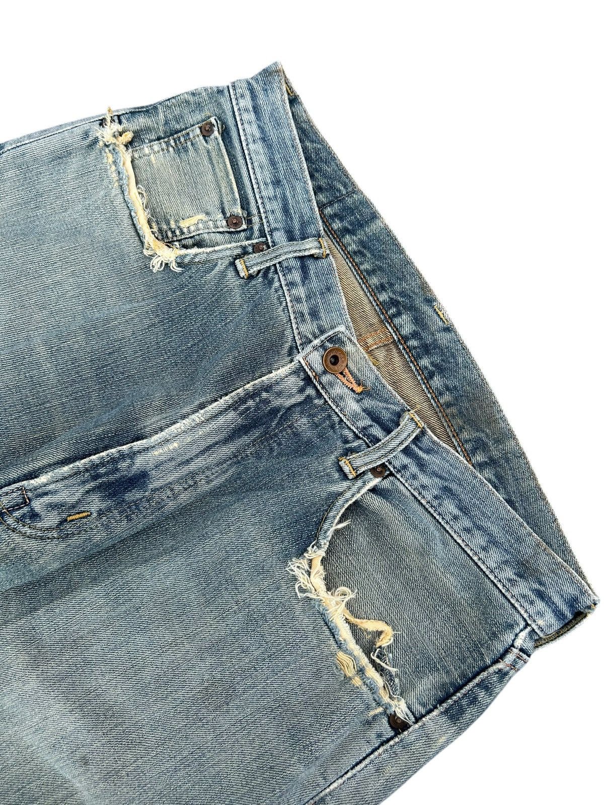 Japanese Brand × Kapital × Vintage Edwin Selvedge Distressed Baggy Mudwash Denim Jeans Size US 31 - 3 Thumbnail