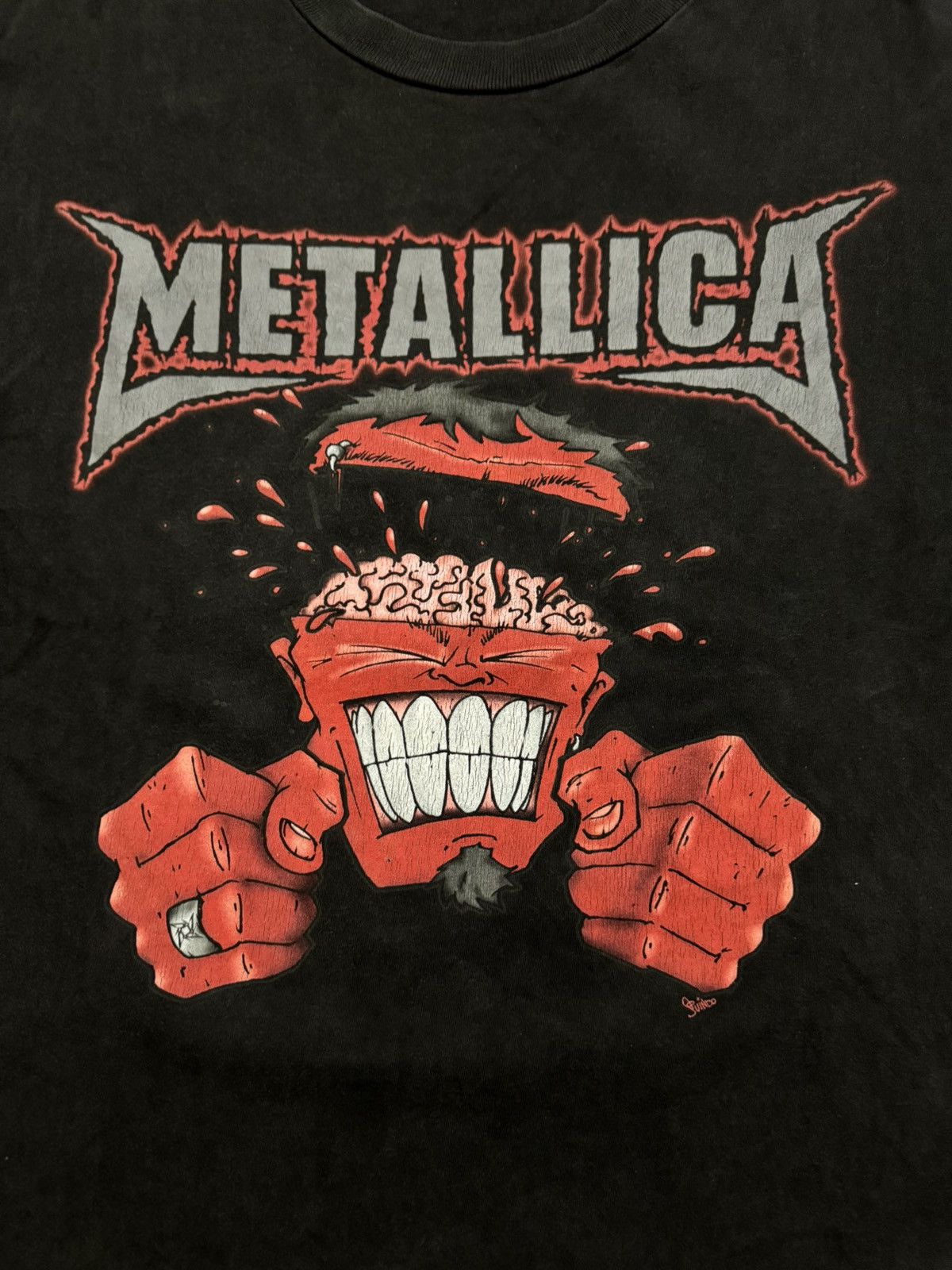 Band Tees × Metallica × Vintage Vintage Metallica Long Sleeve Tee Size US XXL / EU 58 / 5 - 2 Thumbnail