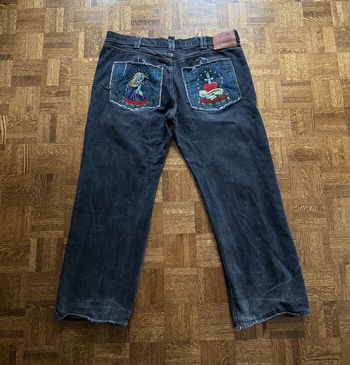 RMC Jeans Vintage Y2K RMC Embroidered Baggy Denim Jeans Size US 42 / EU 58 - 1 Thumbnail