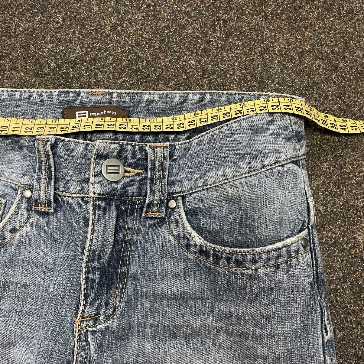 Vintage Vintage Y2K Light Wash Baggy Wide Leg Flared Jeans Grunge Size 32" / US 10 / IT 46 - 6 Thumbnail