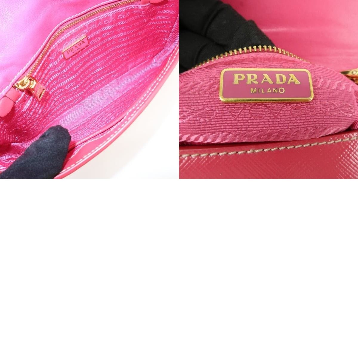 Prada Prada Saffiano Flap Bag Red Size ONE SIZE - 8 Thumbnail