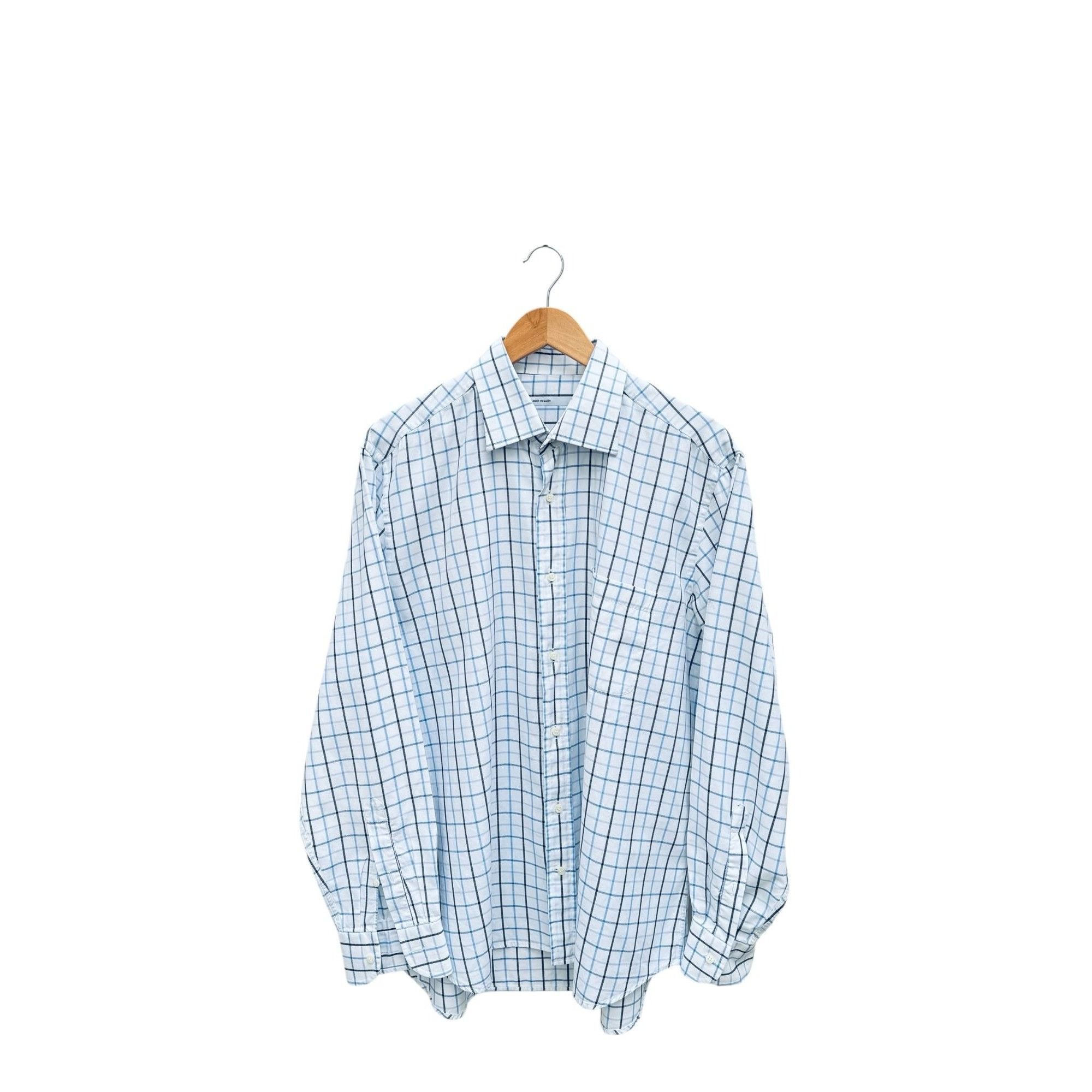 Alexander McQueen Spring/Summer 1995 White Checkered Shirt Size US L / EU 52-54 / 3 - 1 Thumbnail