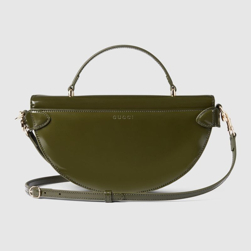 Gucci o1la5ras0526 Size: OS / Small Half-Moon Top Handle Bag Green Size ONE SIZE - 5 Thumbnail