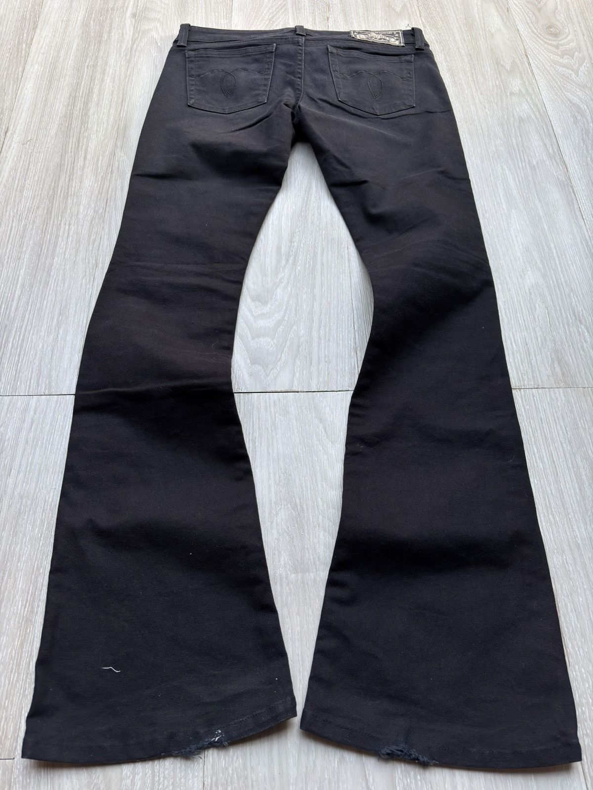 Japanese Brand MOUSSY phyton lace up flare jeans Size US 26 / EU 42 - 4 Thumbnail