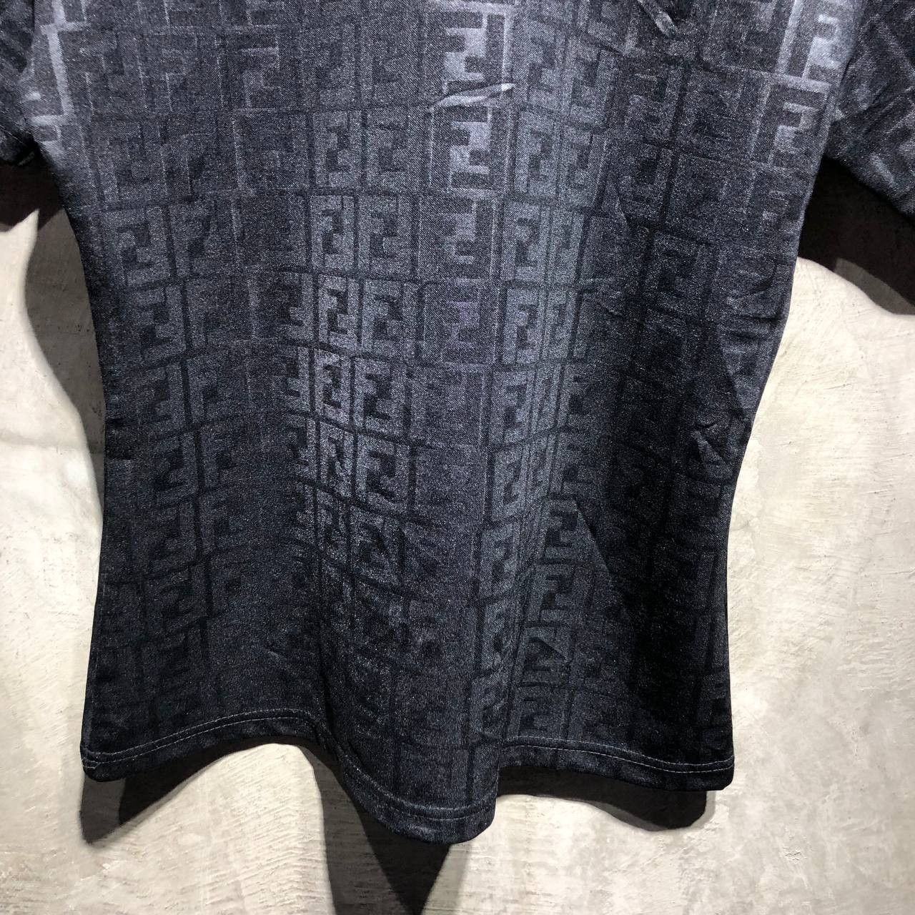 Fendi Fendi Zucca Monogram Half Button short sleeve polo Size XS / US 0-2 / IT 36-38 - 7 Thumbnail