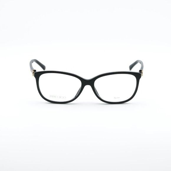 Jimmy Choo Jimmy Choo JC308 0DXF 00 Eyeglasses Shiny Black/Gold 54mm Size ONE SIZE - 4 Thumbnail
