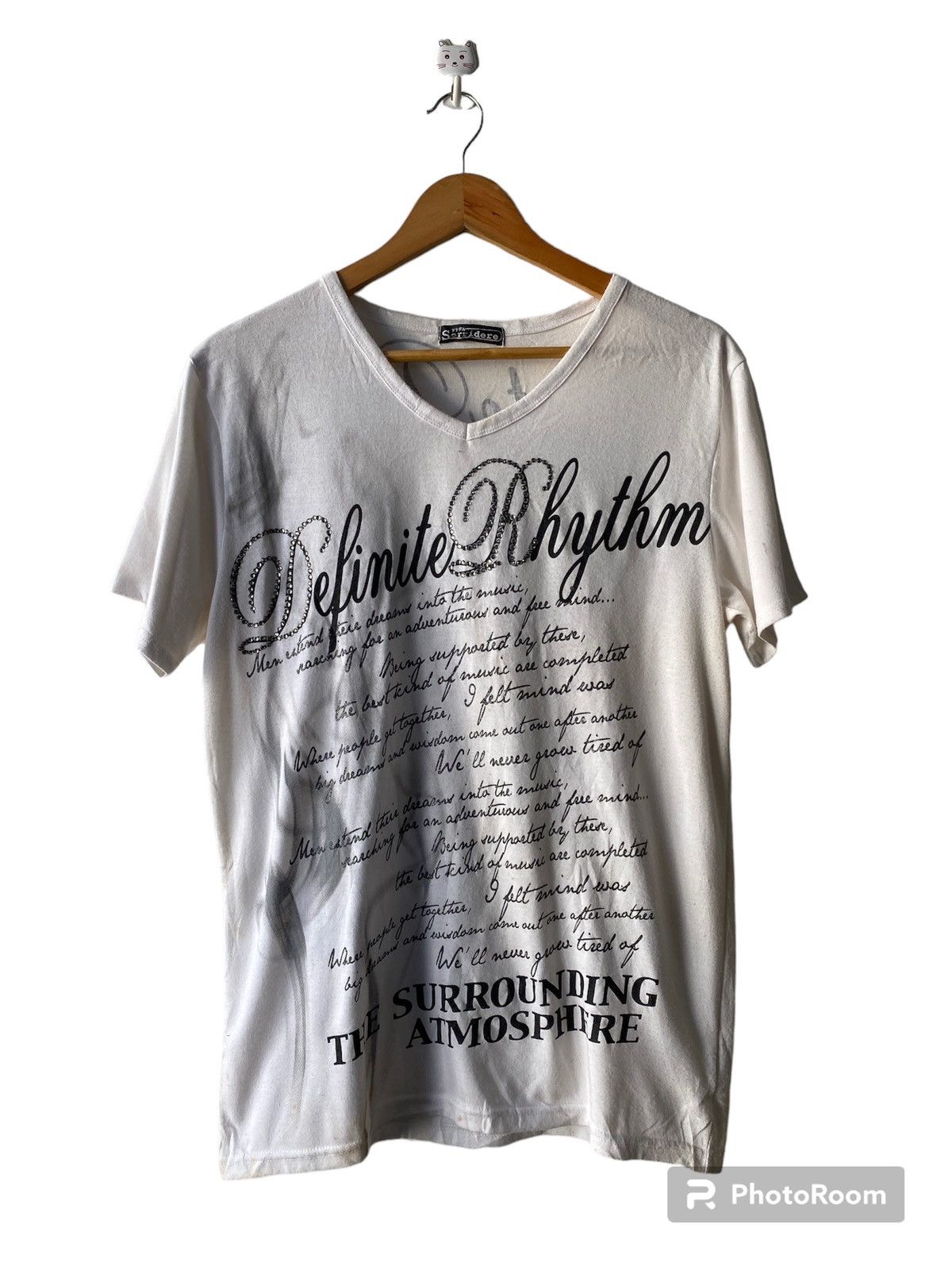 If Six Was Nine Sorridere Japan Poem Cross Design V Neck Shirt Size US M / EU 48-50 / 2 - 1 Thumbnail