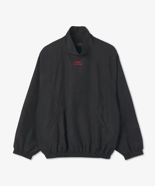 Balenciaga o1mt1gz1224 3B Sports Icon Pull- Over Tracksuit Jacket Black Size US M / EU 48-50 / 2 - 1 Thumbnail