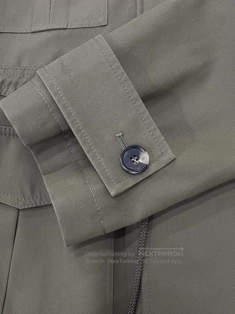 Loewe Loewe Military green four-pocket zippered windbreaker jack Size XXS / US 00 / IT 34 - 2 Thumbnail