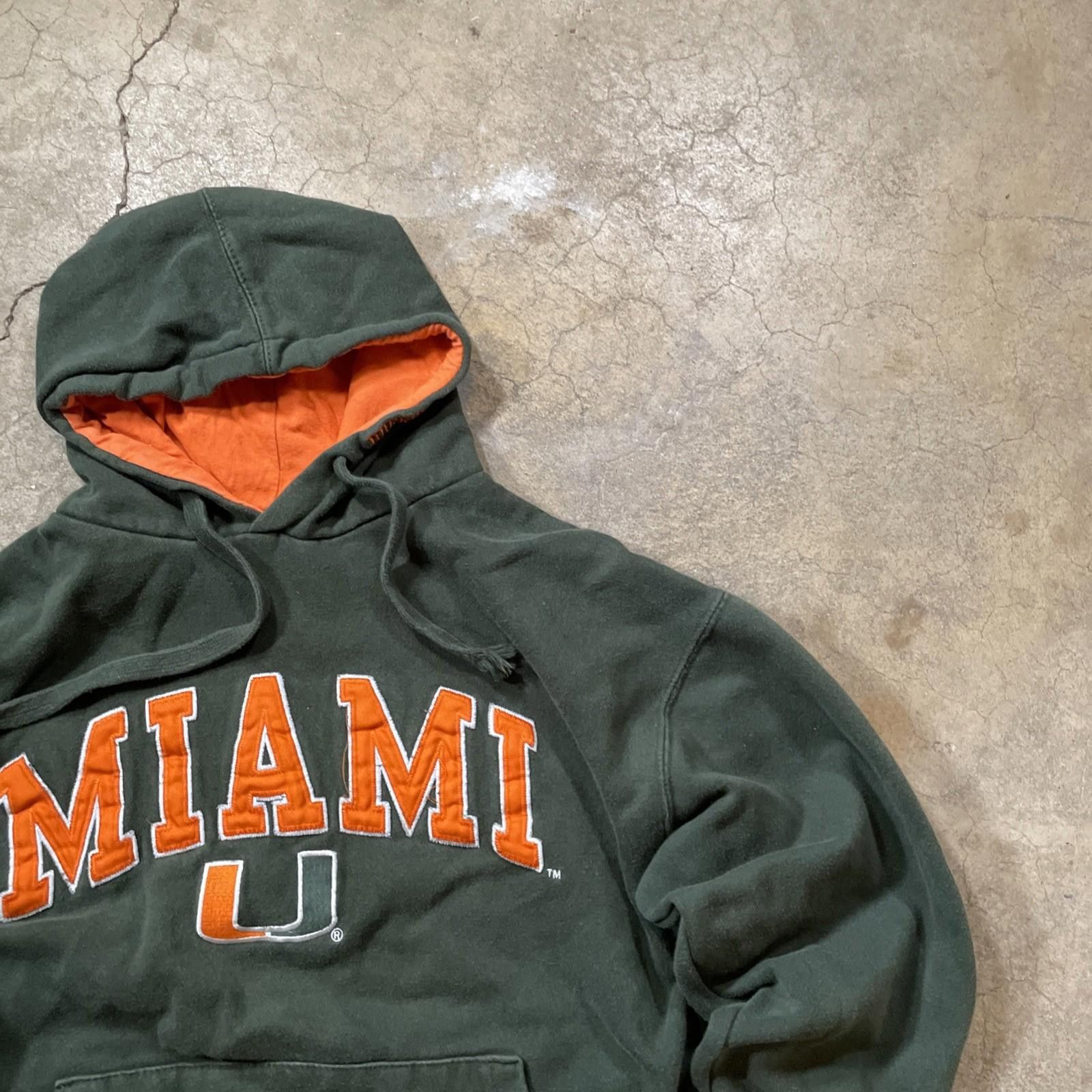 Other VTG University of Miami Hurricanes OVB NFL Hoodie Mens M Size ONE SIZE - 6 Thumbnail