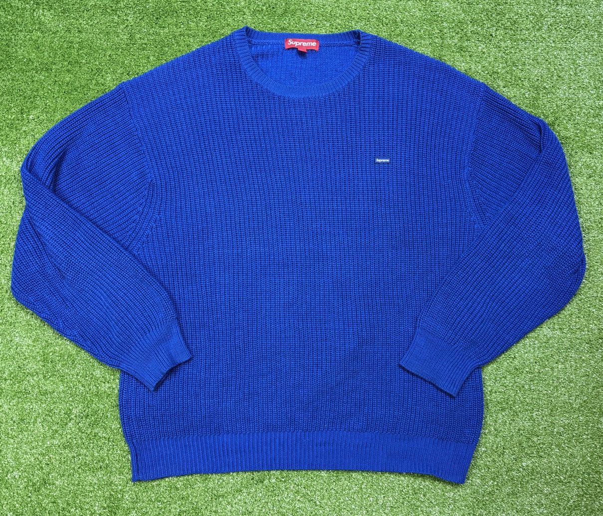 Supreme Supreme Small Box Ribbed Sweater Royal Size US XL / EU 56 / 4 - 1 Thumbnail