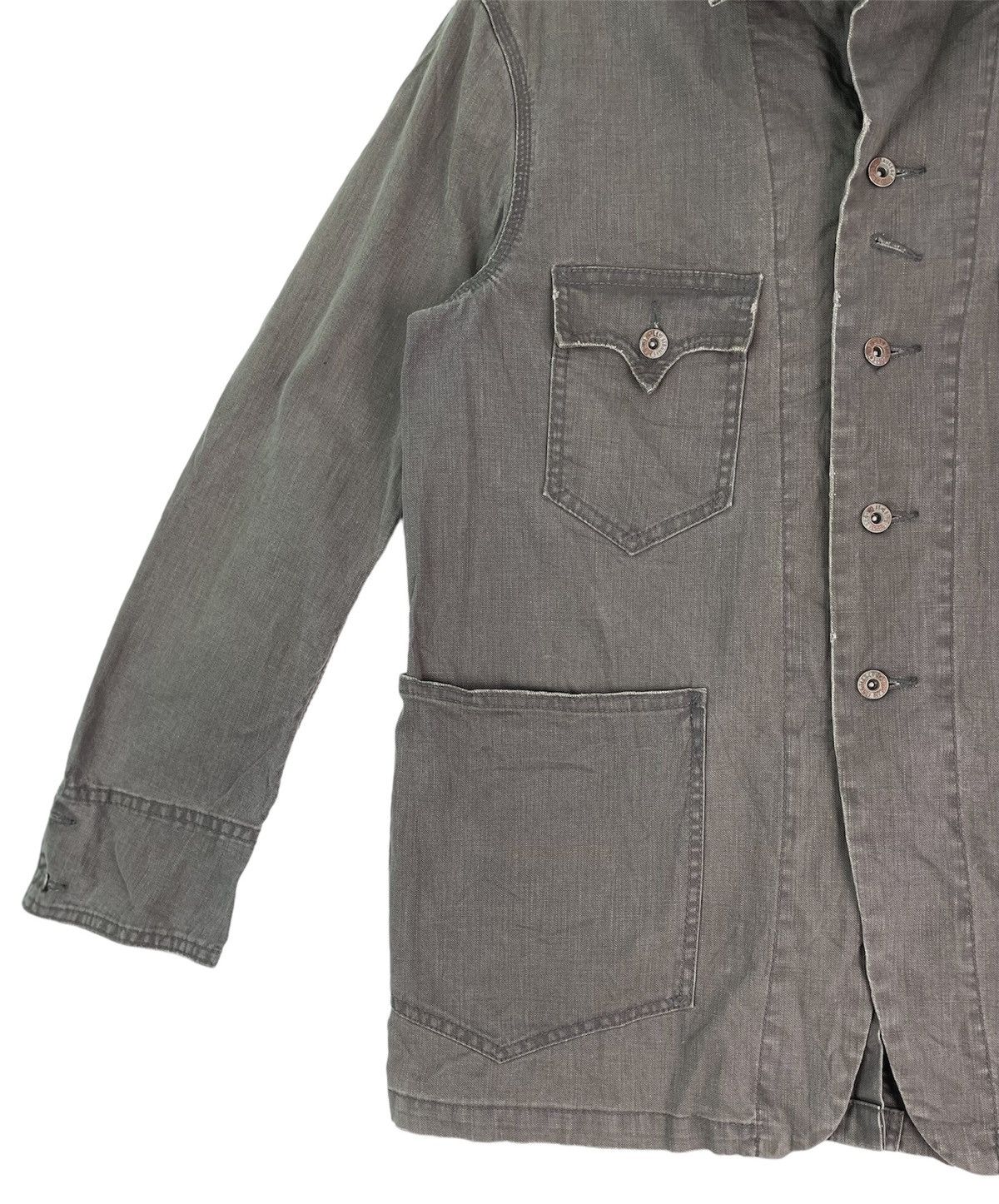 Levi's × Vintage Rare Levis workwear chore jacket button up Size US L / EU 52-54 / 3 - 2 Thumbnail