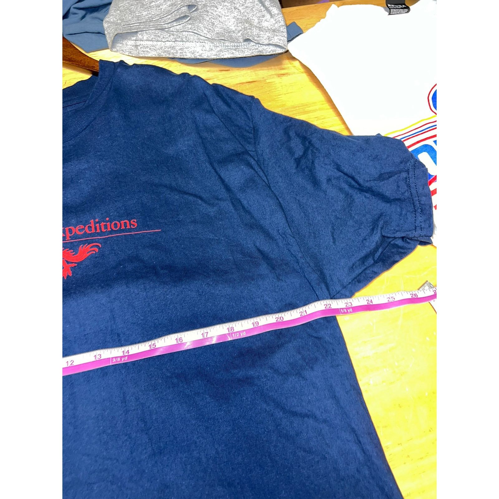 Hanes Vintage Dragon Shirt Geographic Expeditons Blue Tee 90s XL Size US XL / EU 56 / 4 - 7 Thumbnail