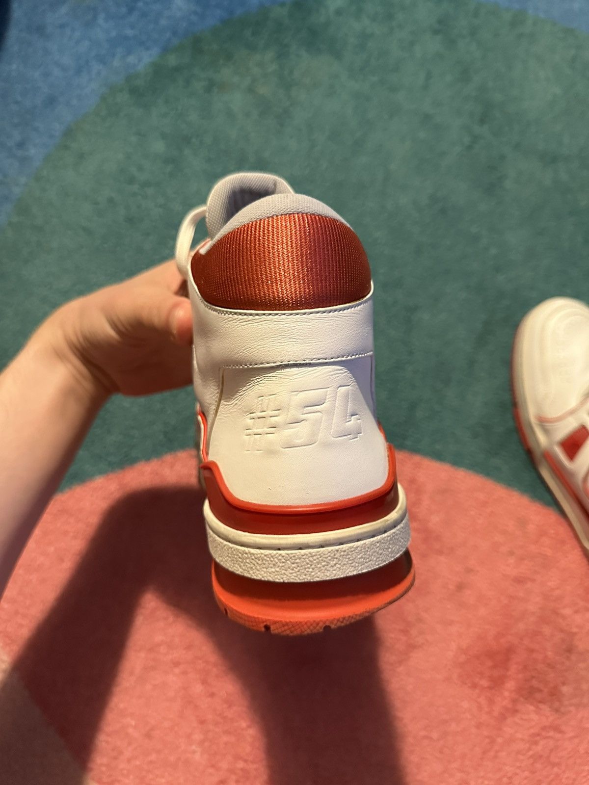 Louis Vuitton Louis Vuitton LV Trainer Mid White Red Size US 11 / EU 44 - 7 Thumbnail