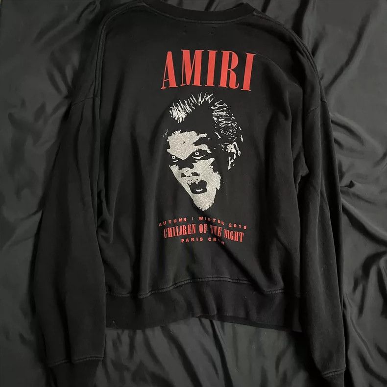 Amiri Amiri 18AW Children of the Night cotton sweatshirt Size US S / EU 44-46 / 1 - 1 Thumbnail