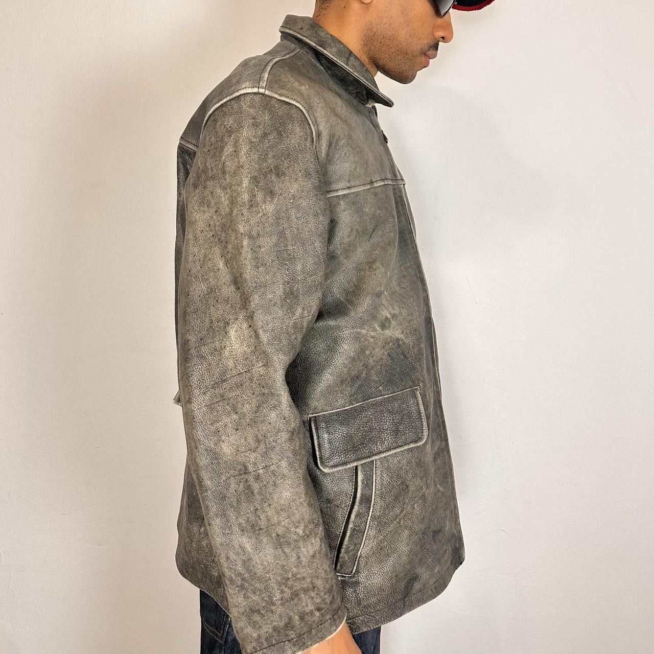 Wilsons Leather M. Julian Wilson's Leather Faded Brown Leather Jacket - XL Size US XL / EU 56 / 4 - 5 Thumbnail