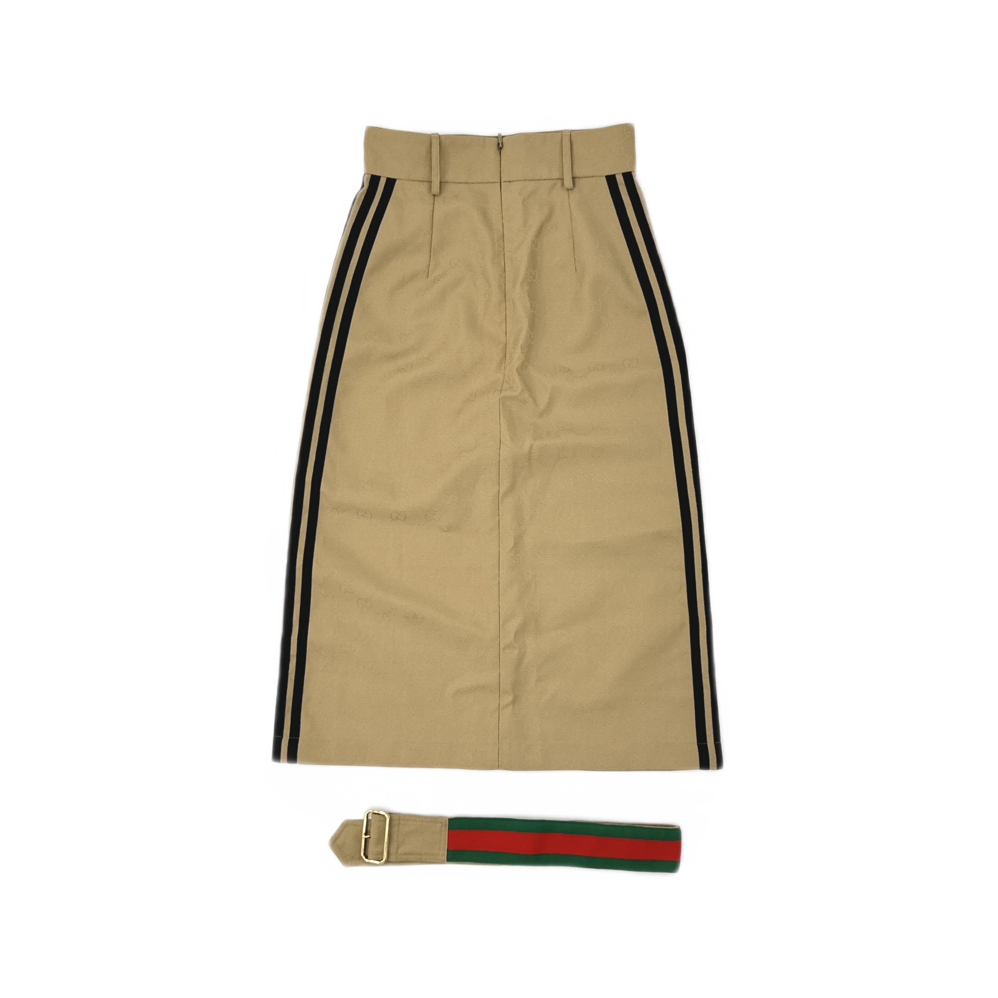Gucci Gucci x Adidas Monogram Midi Skirt Size 36 Size 25" / US 0 / IT 36 - 1 Thumbnail