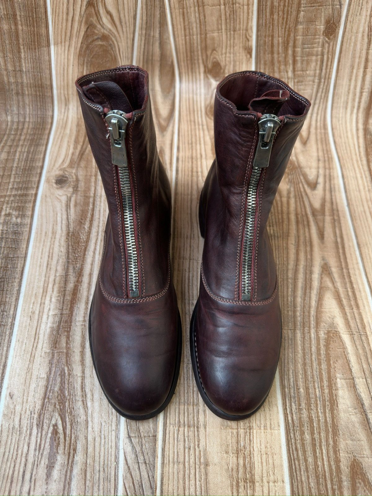 Guidi Guidi 210 Soft Horse Leather Front Zip up Boots Size US 7 / IT 37 - 2 Thumbnail