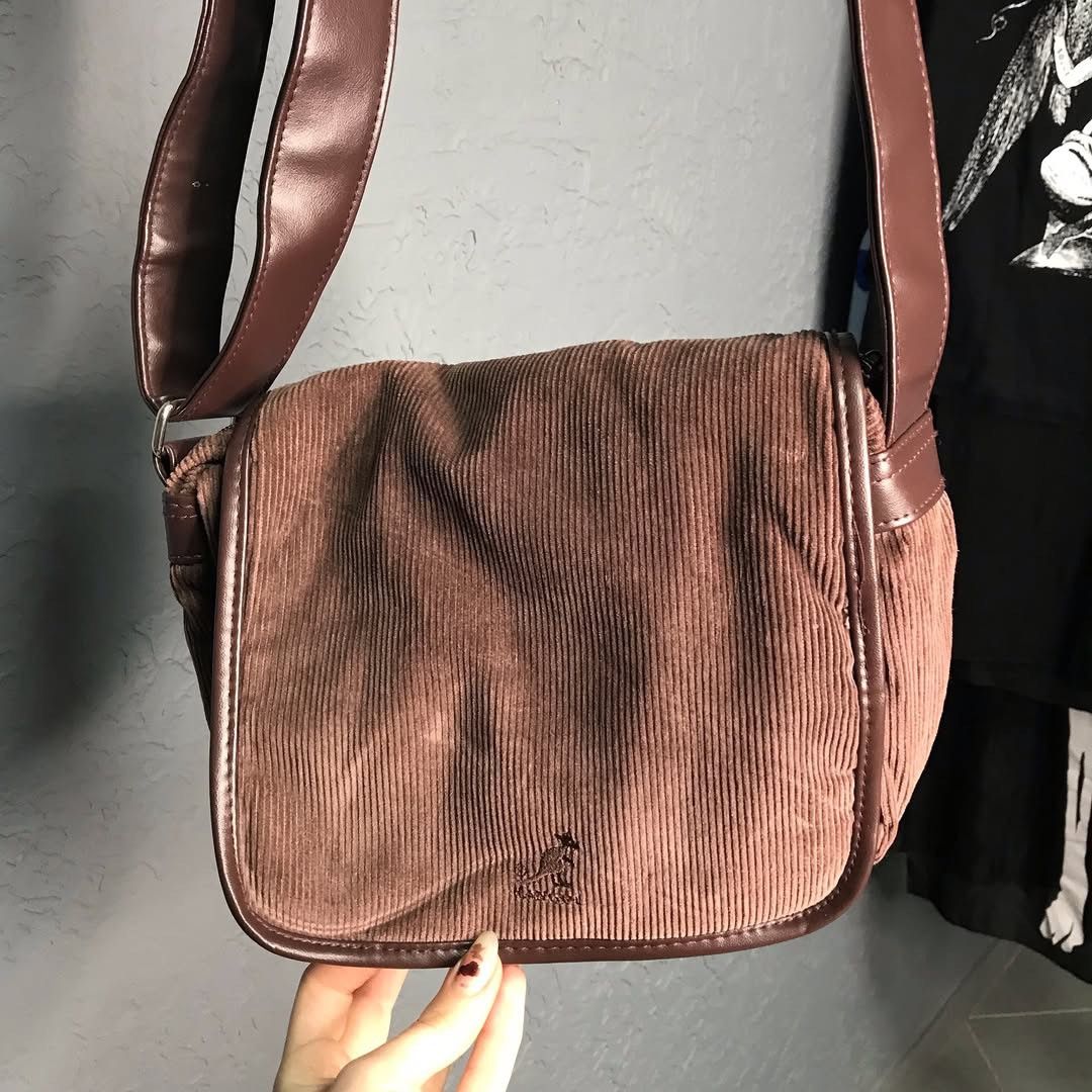 Kangol Kangol Brown Corduroy Messenger Bag, kipling, ggl, rare Size ONE SIZE - 1 Thumbnail