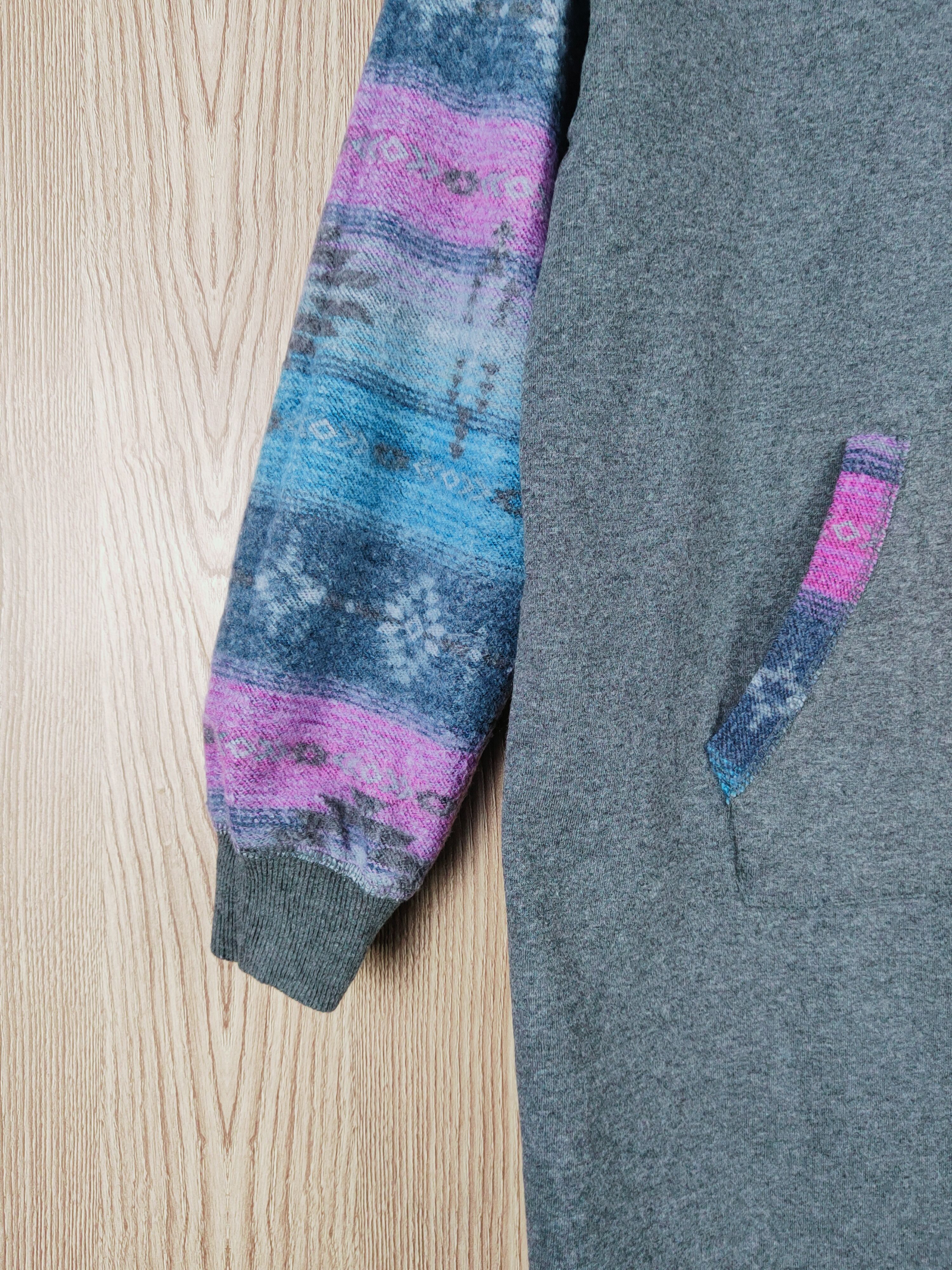 Japanese Brand × Vintage Japanese Brand Dark Gray Hoodie Long Sweatshirts Size L / US 10 / IT 46 - 4 Thumbnail