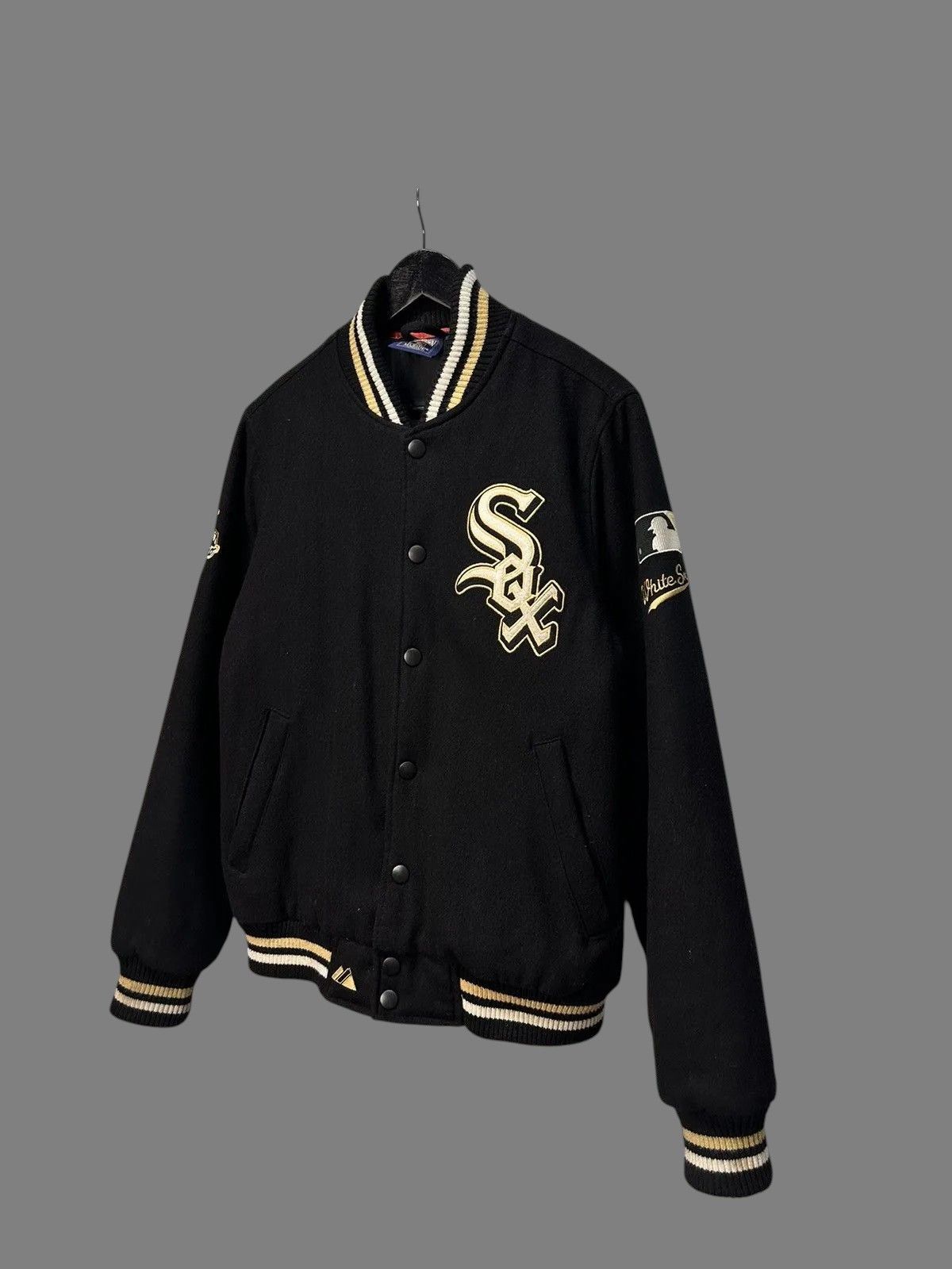 MLB Cooperstown White Sox Majestic Varsity Wool MLB Jacket Size US S / EU 44-46 / 1 - 4 Thumbnail