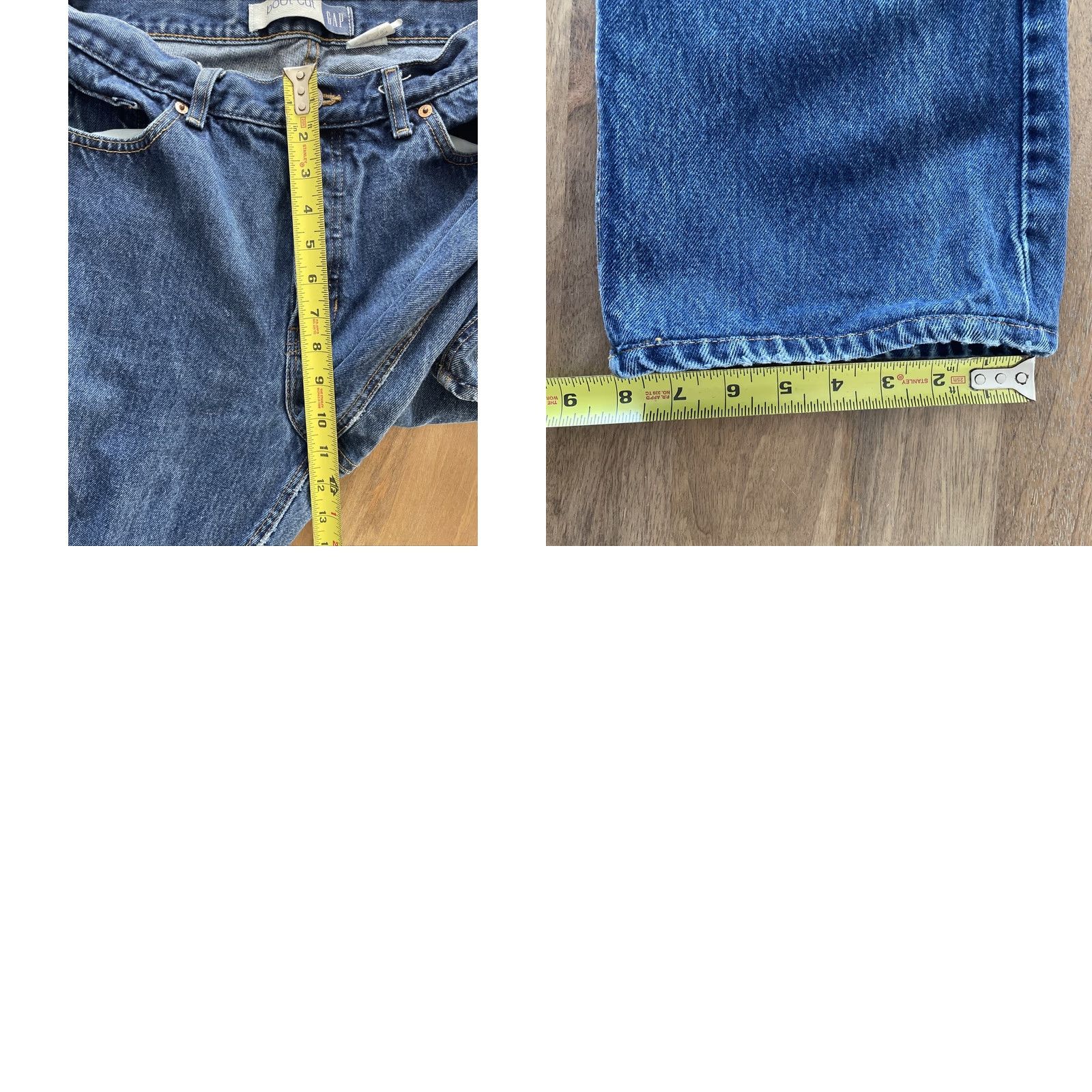 Gap VINTAGE Gap Relaxed Bootcut Jeans Womens 14 Reg 32x30 High Rise Button Fly Blue Denim 5-Pocket Womens Jeans Boys? Wait. Size 36" / US 14 / IT 50 - 8 Thumbnail